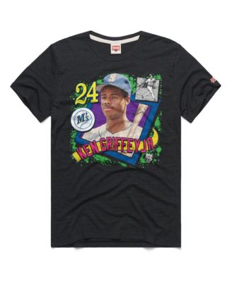 Men's Ken Griffey Jr. Charcoal Seattle Mariners Topps 75 Remix Graphic T-Shirt