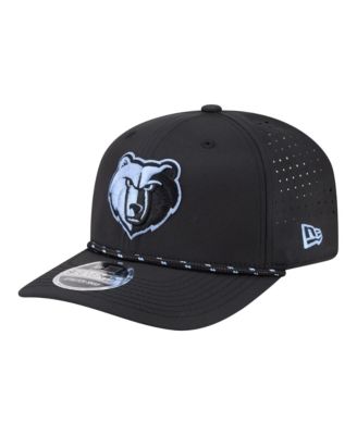 Men's Black Memphis Grizzlies Sport Rope Vented Stretch-Snap 9SEVENTY Hat
