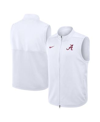 Men's White Alabama Crimson Tide Primetime Victory Therma-FIT Full-Zip Vest