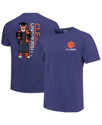 Men's Purple Clemson Tigers Mascot Grad Achievement Unlocked T-Shirt