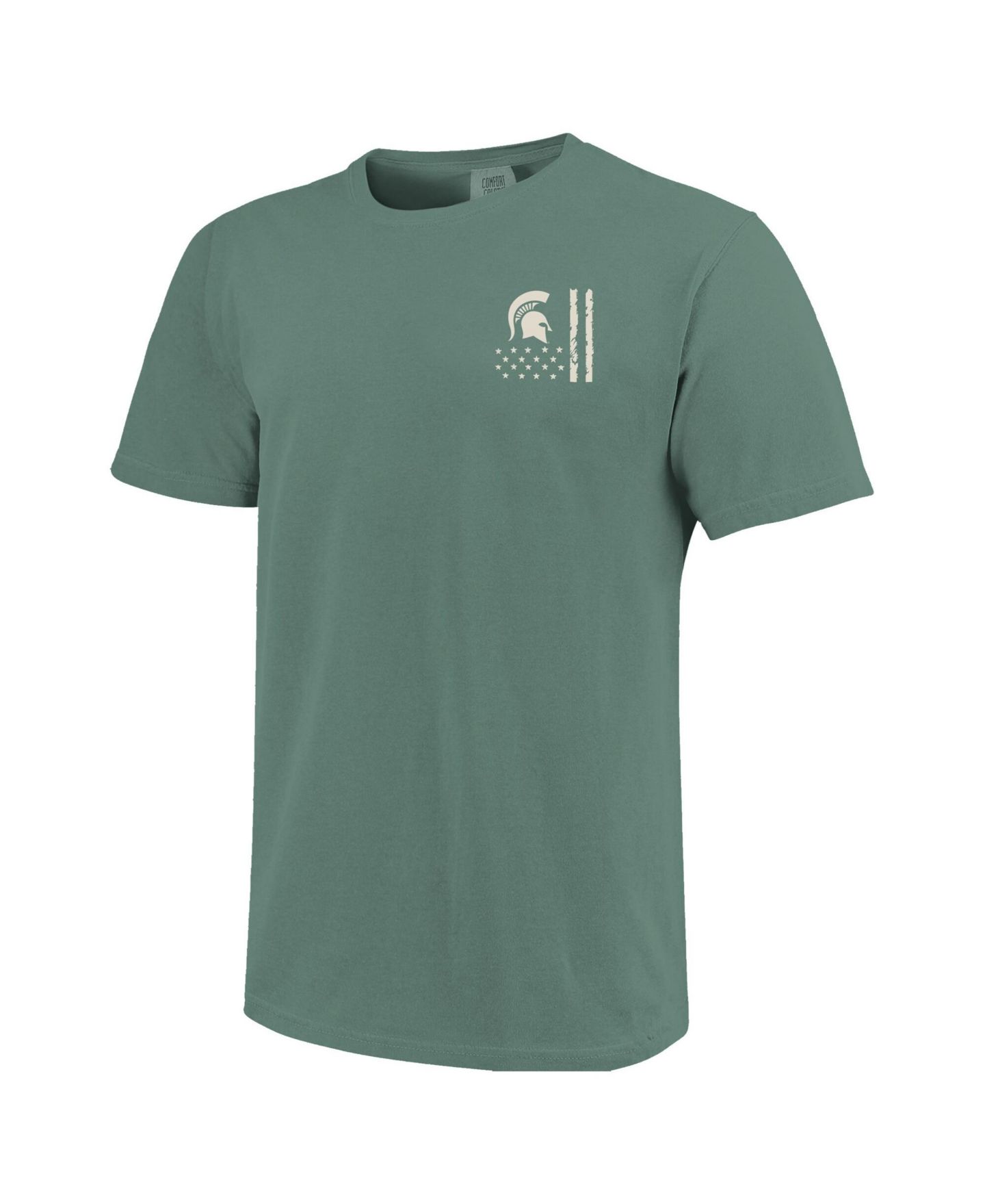 Мужская футболка Image One Green Michigan State Spartans Comfort Colors OHT Camo Overlay — фото 3