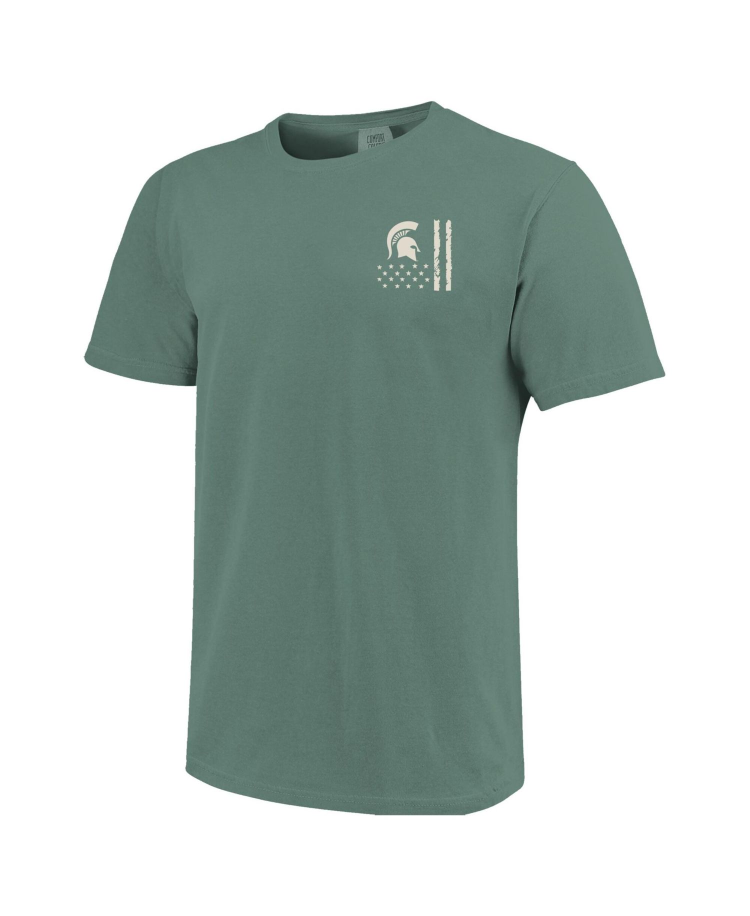 Men's Green Michigan State Spartans Comfort Colors OHT Camo Overlay T-Shirt