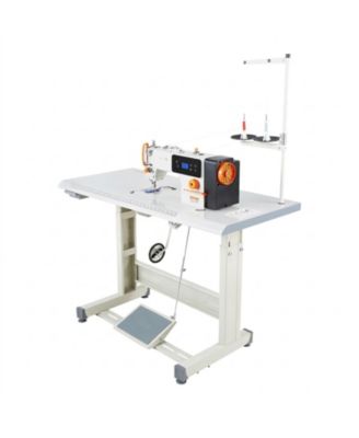 Industrial Lockstitch Sewing Machine, 550W Servo Motor with Table Stand