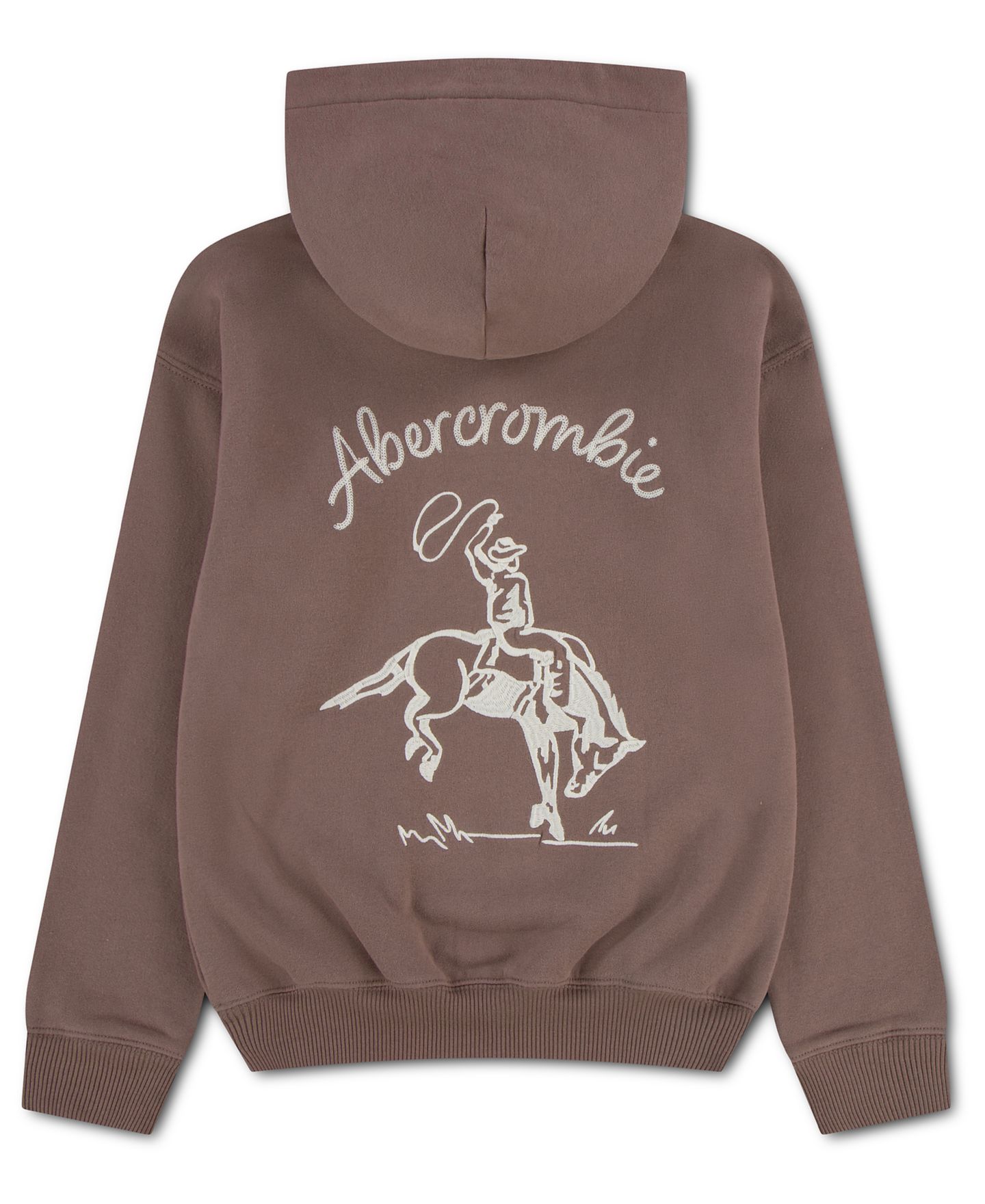 Худи abercrombie kids Long-Sleeve Saddle Up для мальчиков, цвет: Глубокий серо-коричневый — фото 2