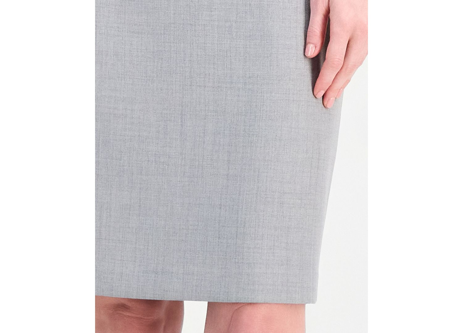 Women's Melange Slim-Fit Peak-Lapel 3-Button Blazer and Skirt, 2-Piece Set