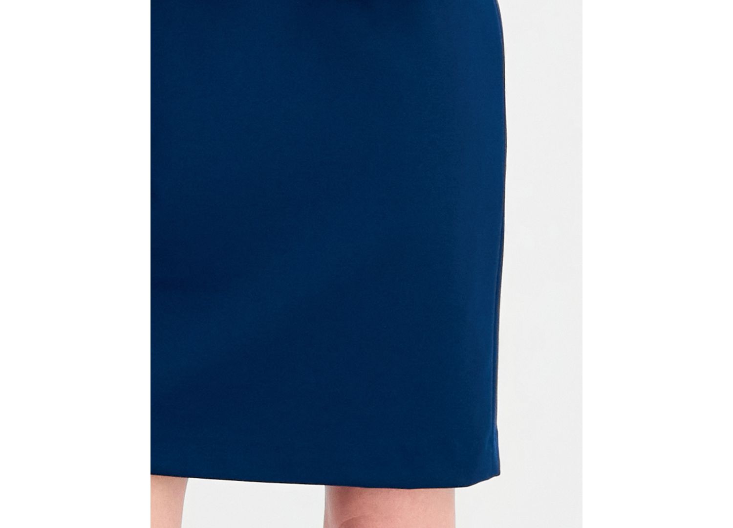 Women's Empire Waist Seam Crewneck Jacket and Dress, 2-Piece Suit