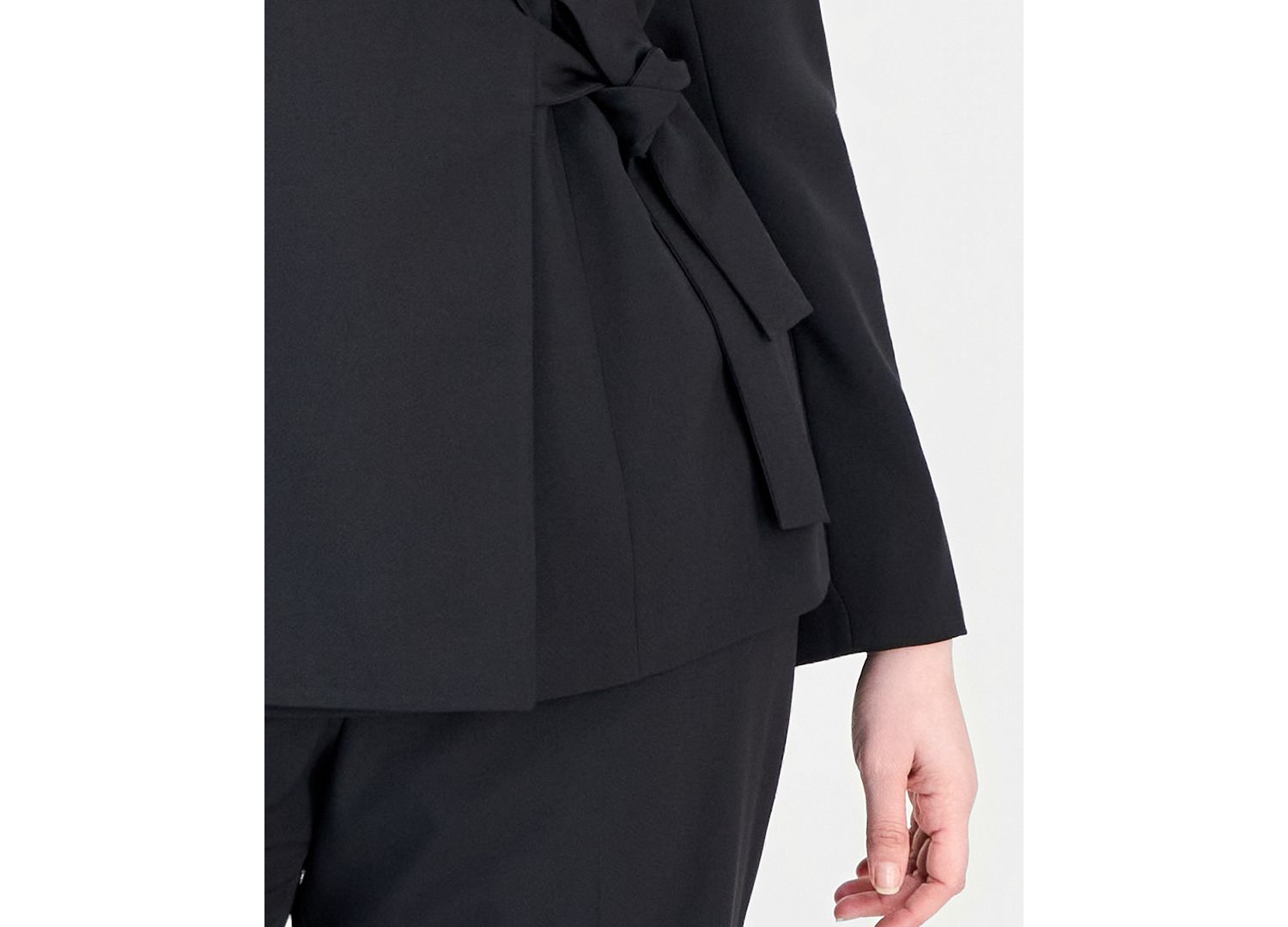 Plus Size Peak Lapel Classic-Fit Wide-Leg Jacket and Pants, 2-Piece Set