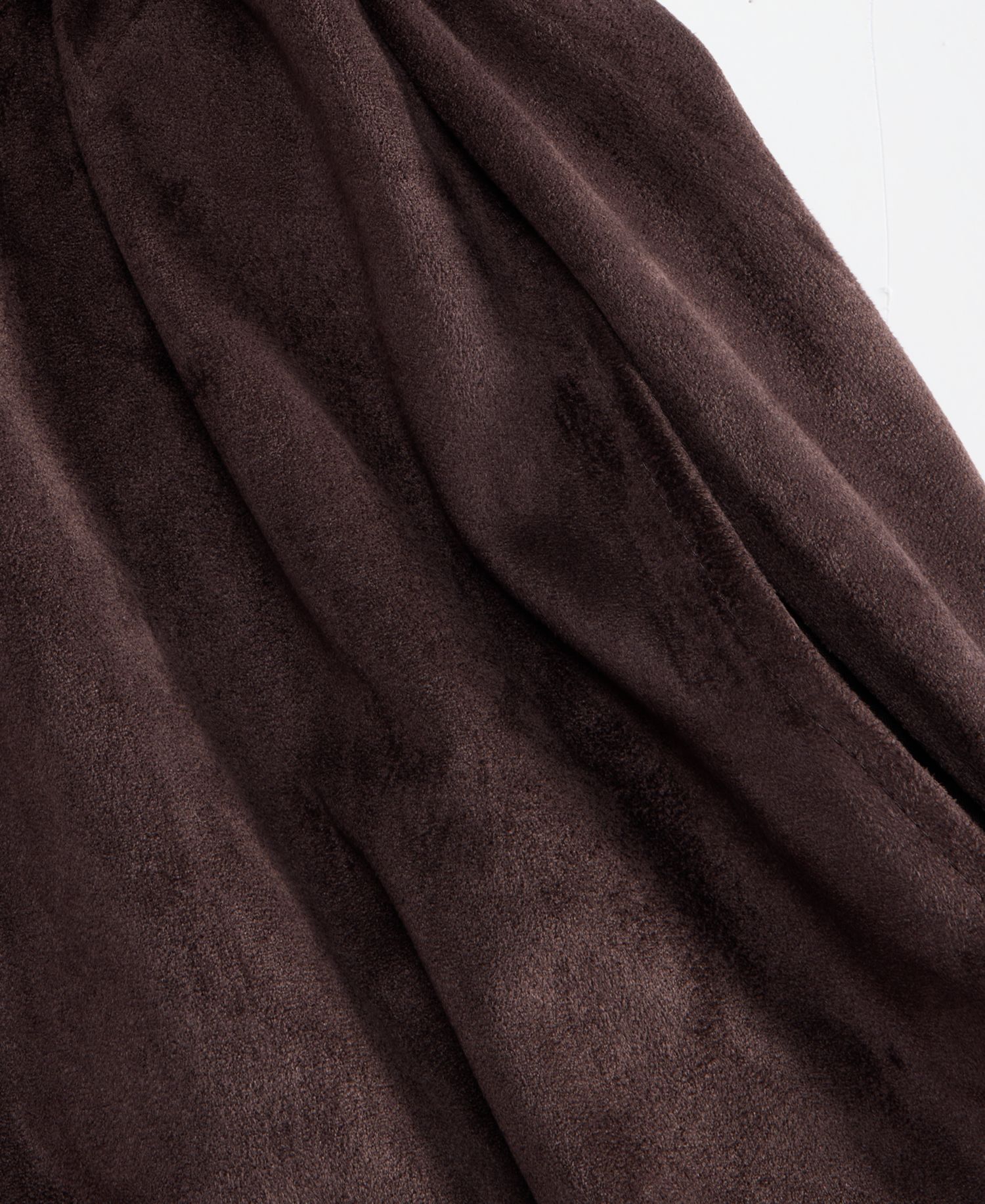 Women's High-Waisted Faux Suede Midi Skirt