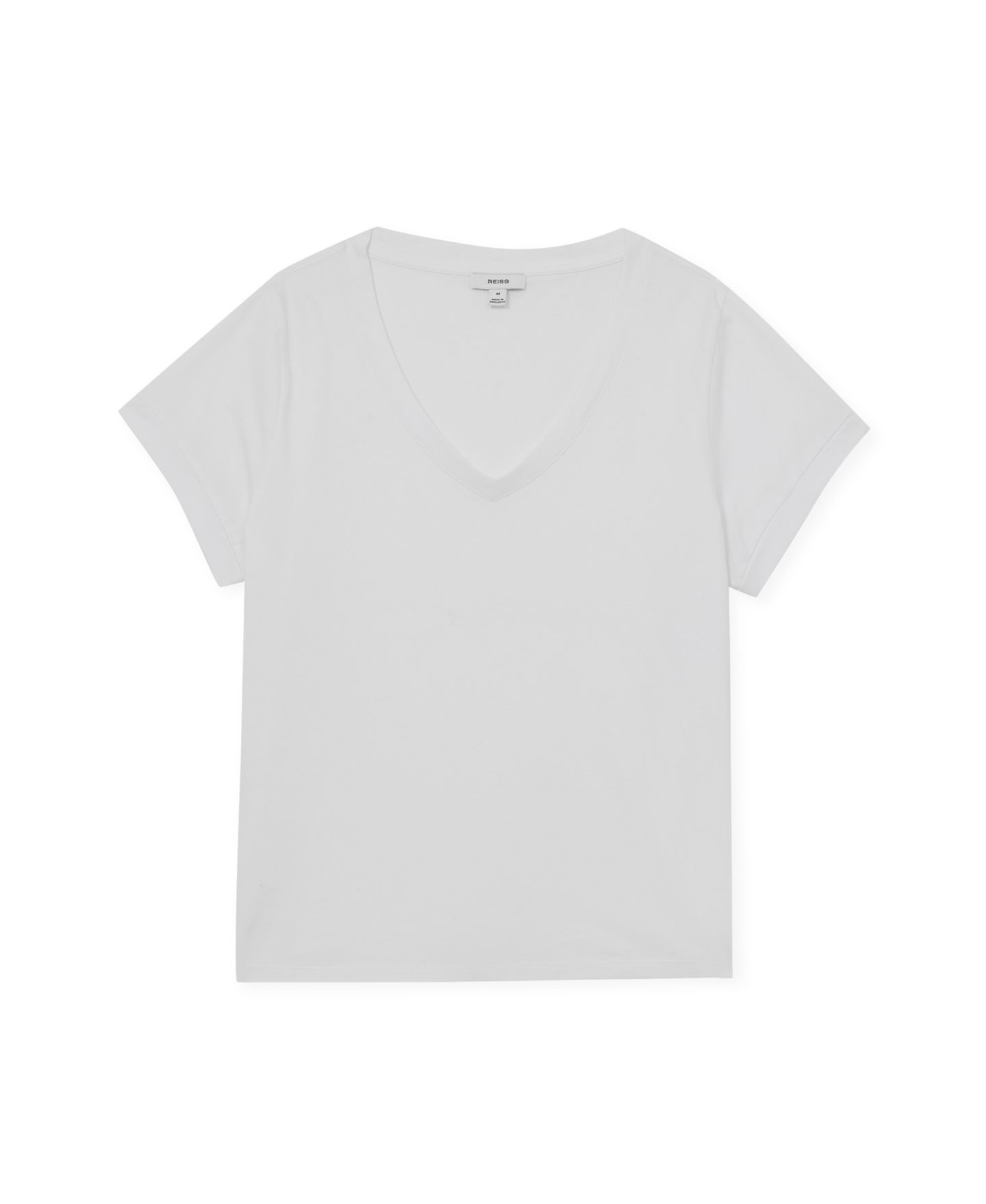 Женская футболка REISS Luna Cotton V-Neck — фото 8