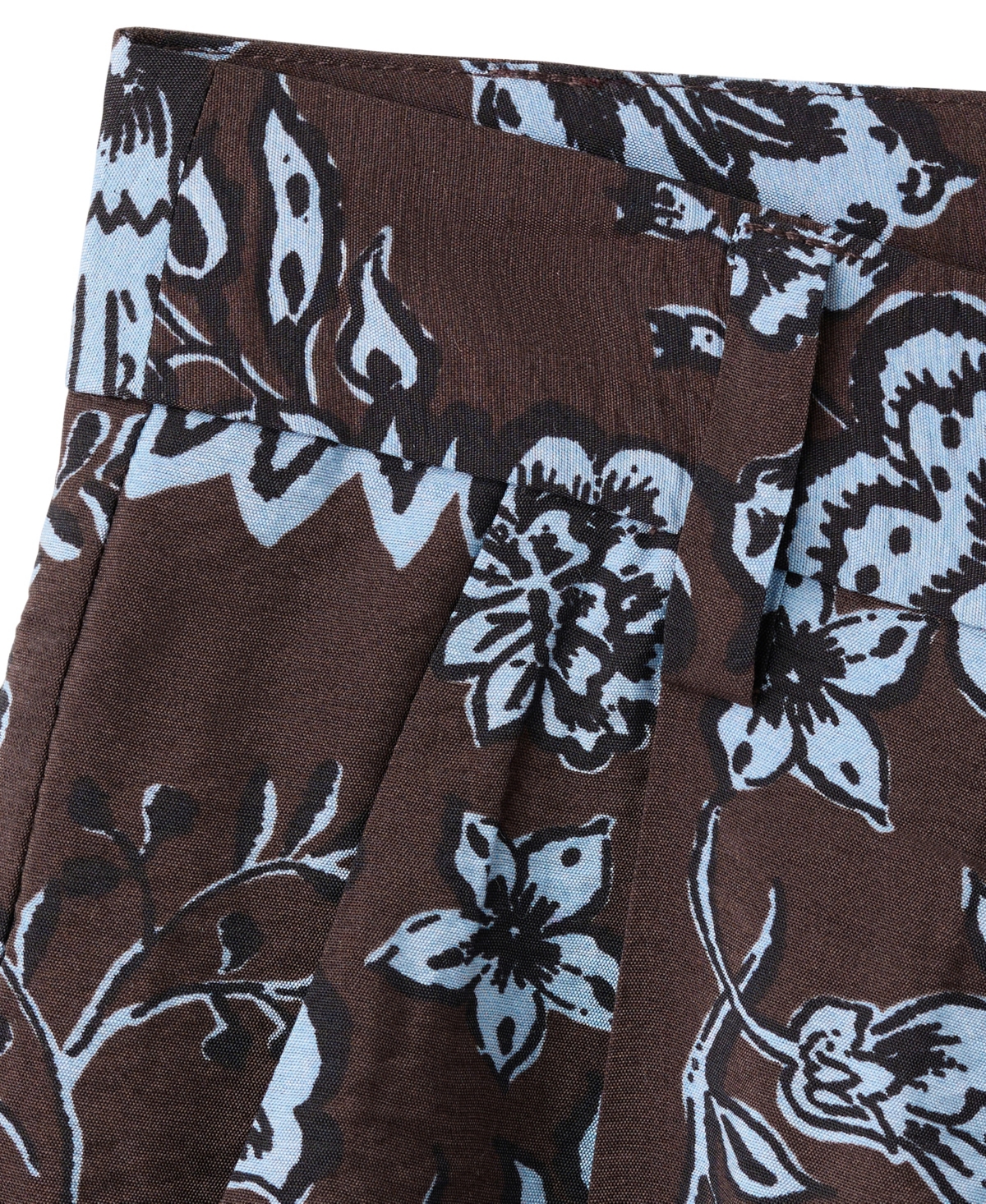 Mango Women's Floral-Print Pleated Wide-Leg Shorts, 7" Inseam