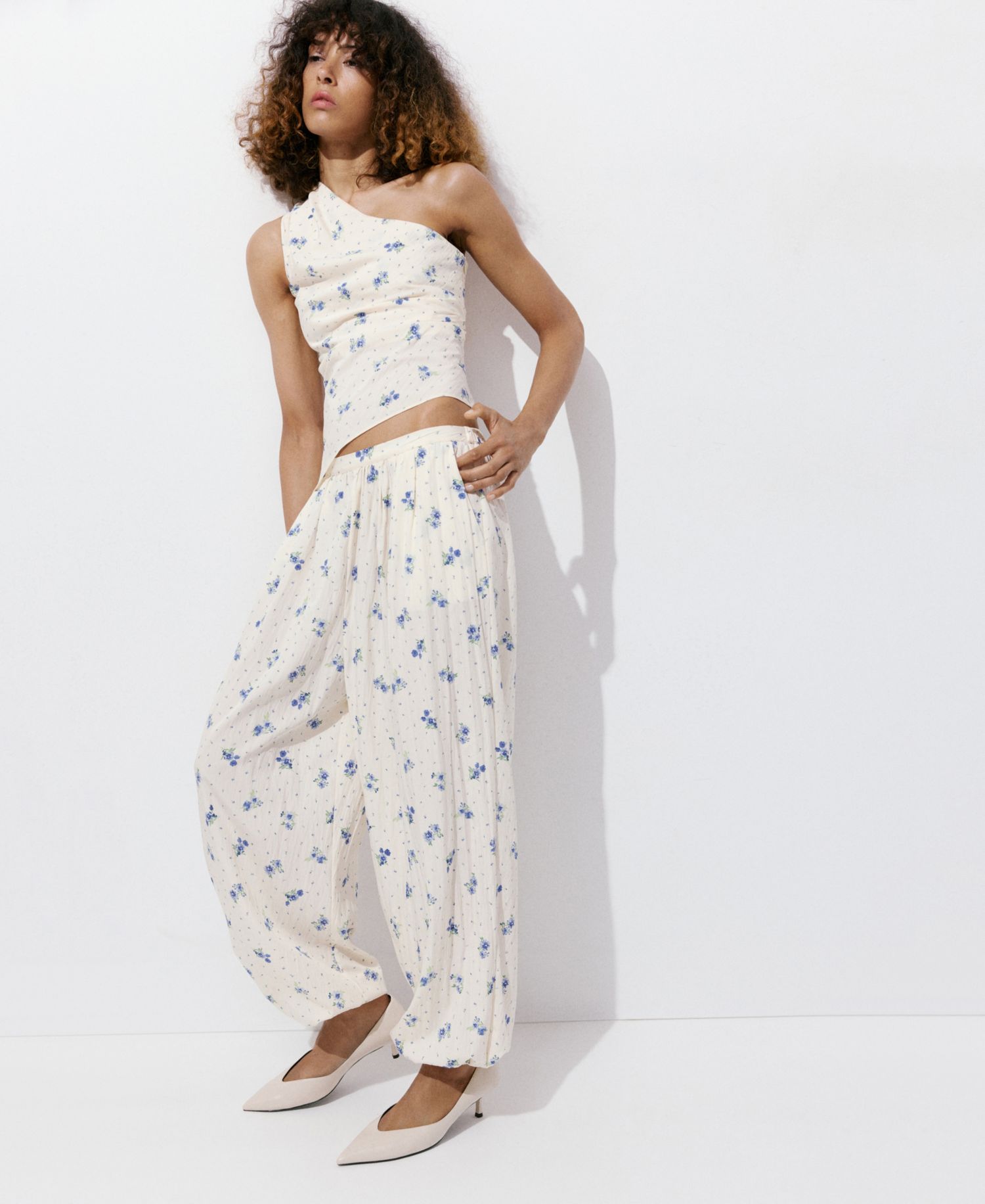 Women's Floral-Print Harem Pants