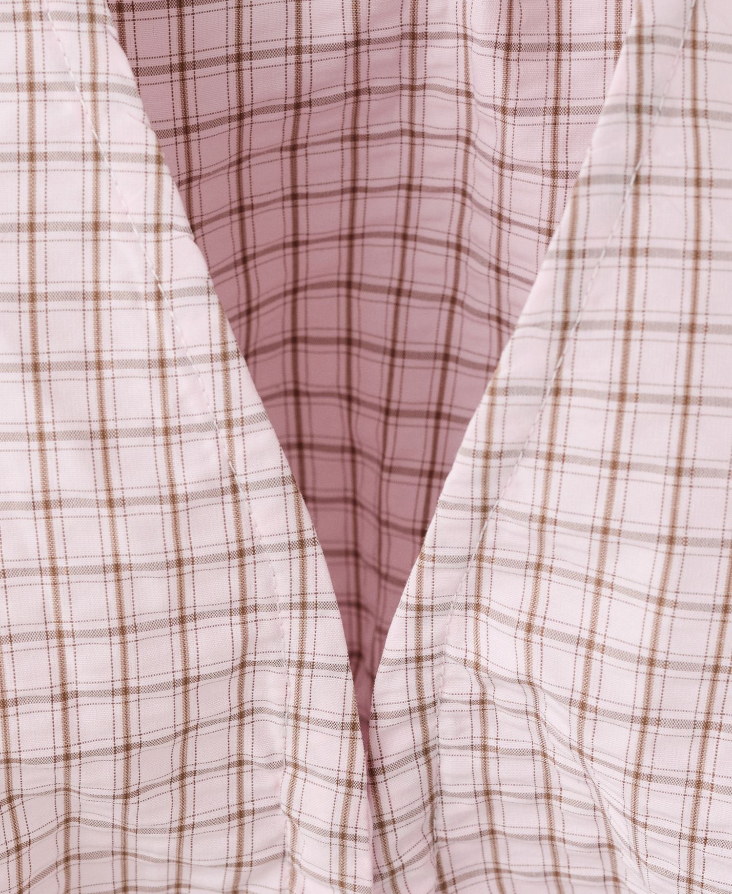 Women's Checkered V-Neck Sleeveless Blouse
