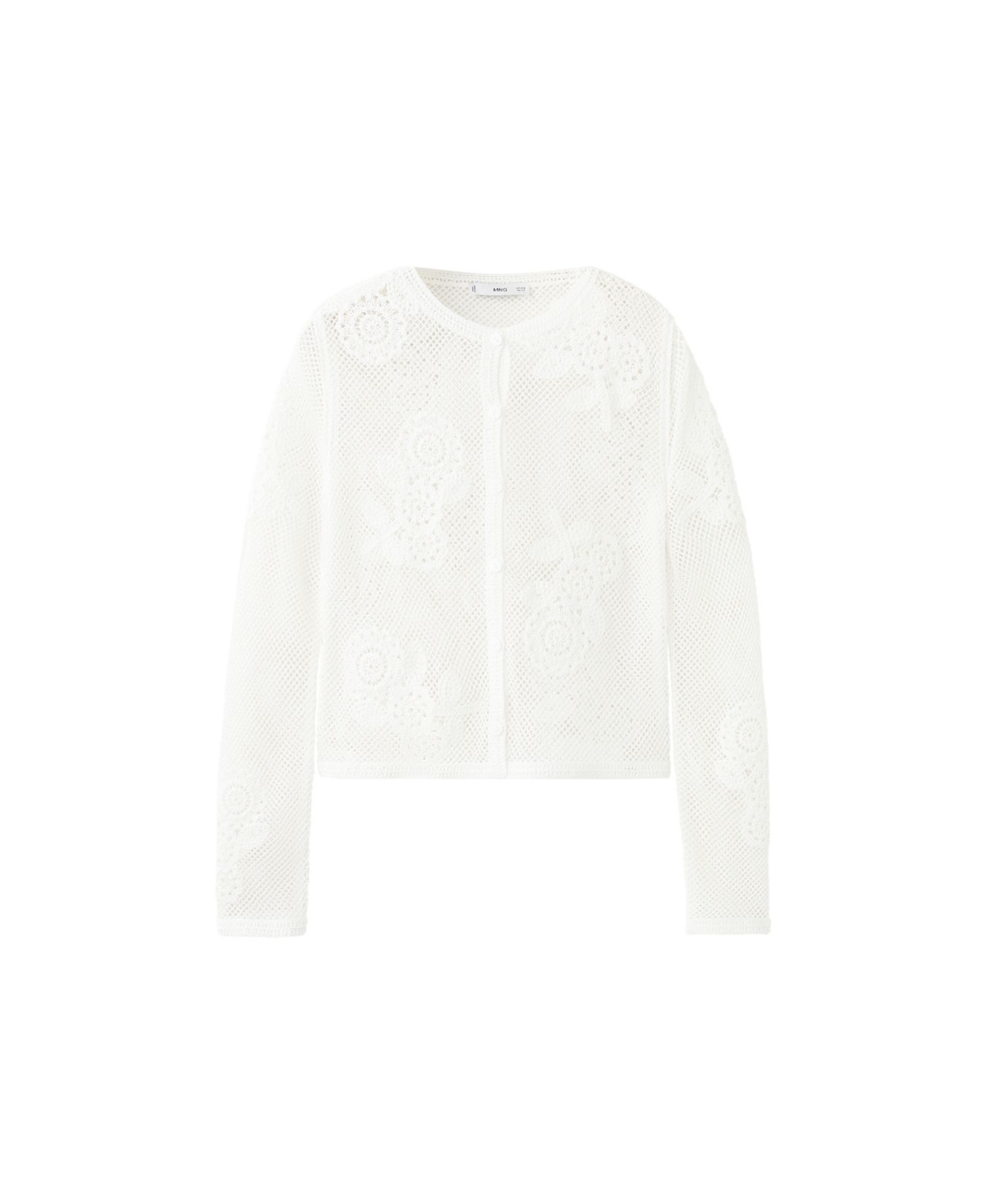 Women's Floral-Crochet Cardigan