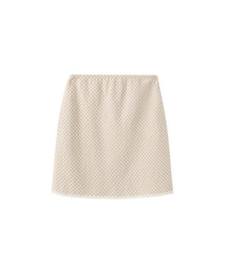Women's Plaid A-Line Lace Skirt