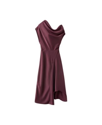 wine dresses for women Velvi - Sydney Maxi Dress - Tulle Dress 12 Days Shipment SundryGoods Burgundy Wine Crew Neck