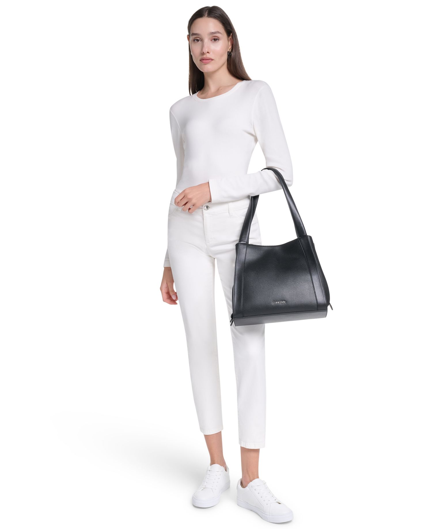 Masie Magnetic Snap Medium Tote Handbag