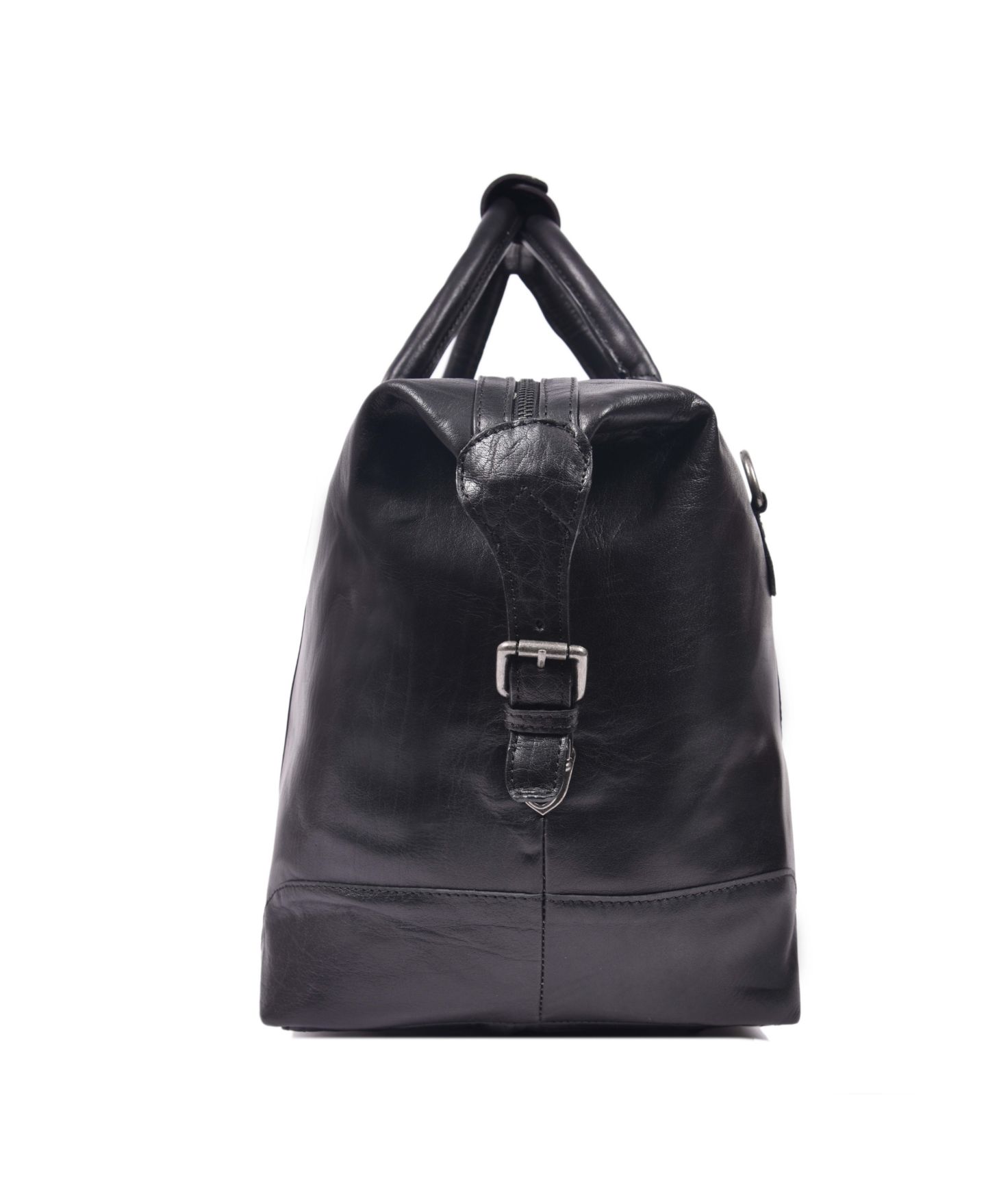 Спортивная сумка Aaron Leather Goods Regal 20 дюймов из кожи, чёрная, цвет: Чёрный — фото 6