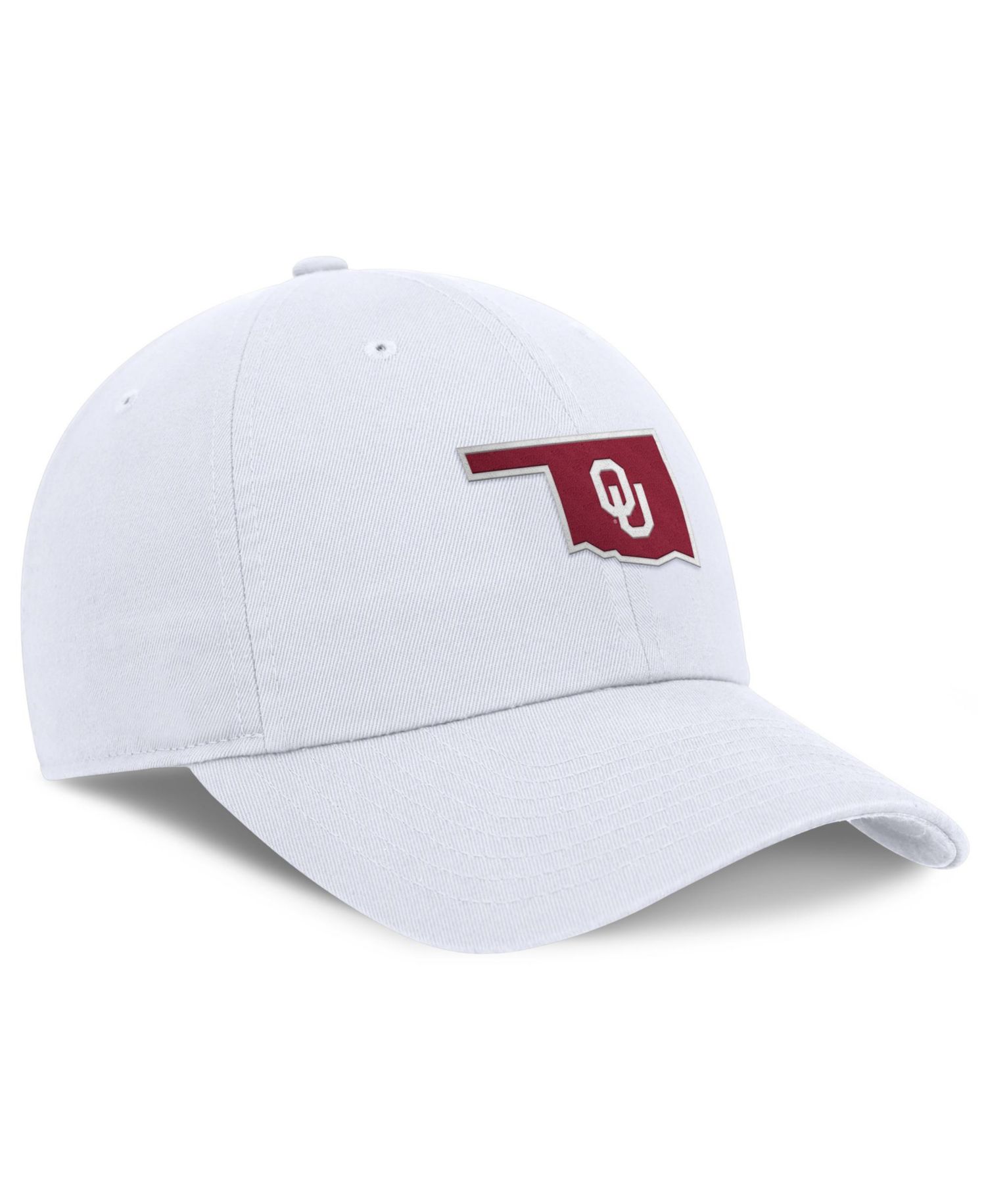 Men's White Oklahoma Sooners Club Dri-FIT Adjustable Hat
