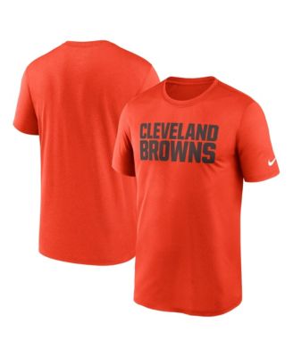 Men's Orange Cleveland Browns Primetime Legend Wordmark Dri-FIT T-Shirt