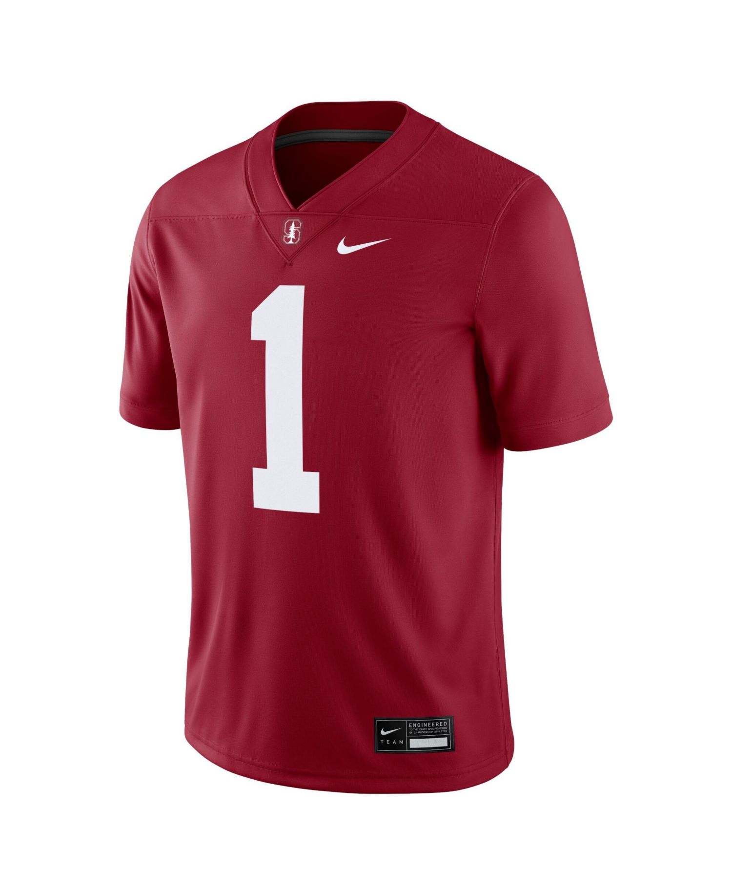 Men's #1 Cardinal Stanford Cardinal Game Jersey