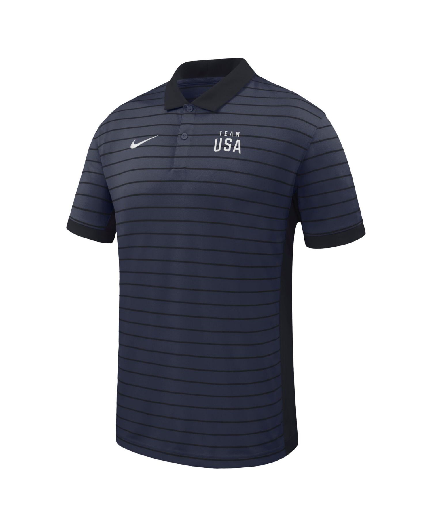 Men's Navy Team USA Victory Stripe Dri-FIT Polo Shirt