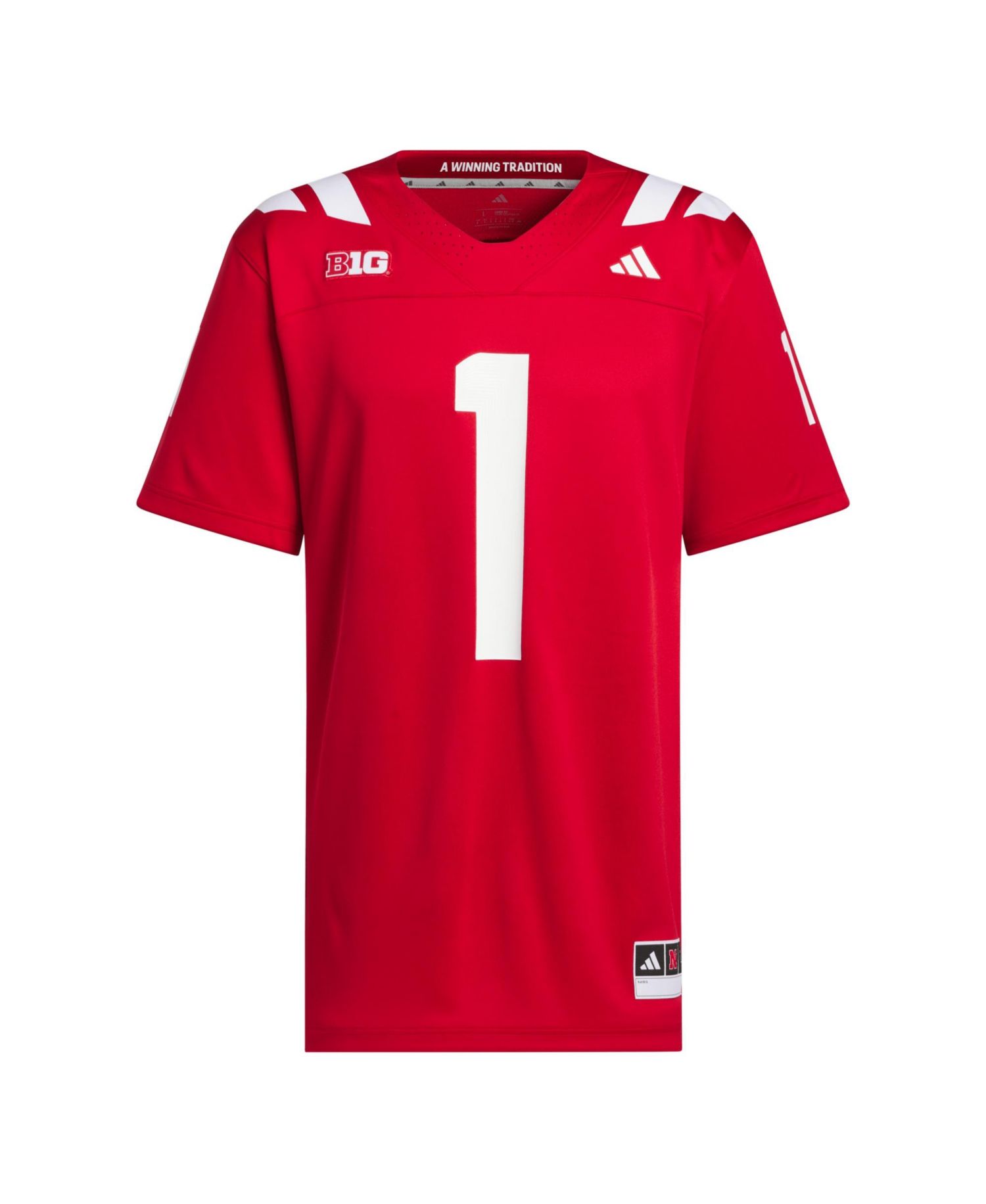 Men's #1 Scarlet Nebraska Huskers Home Premier Jersey