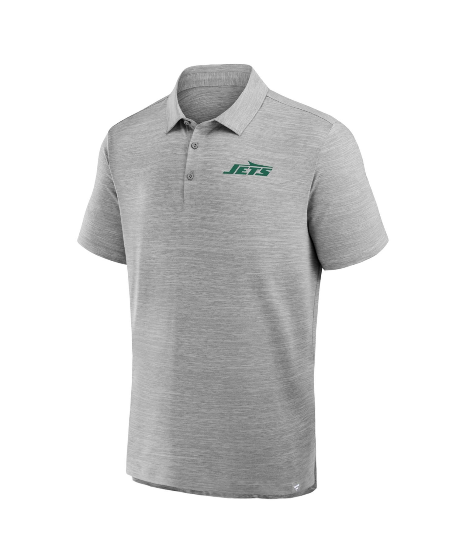 Men's Heather Gray New York Jets Clutch Polo Shirt