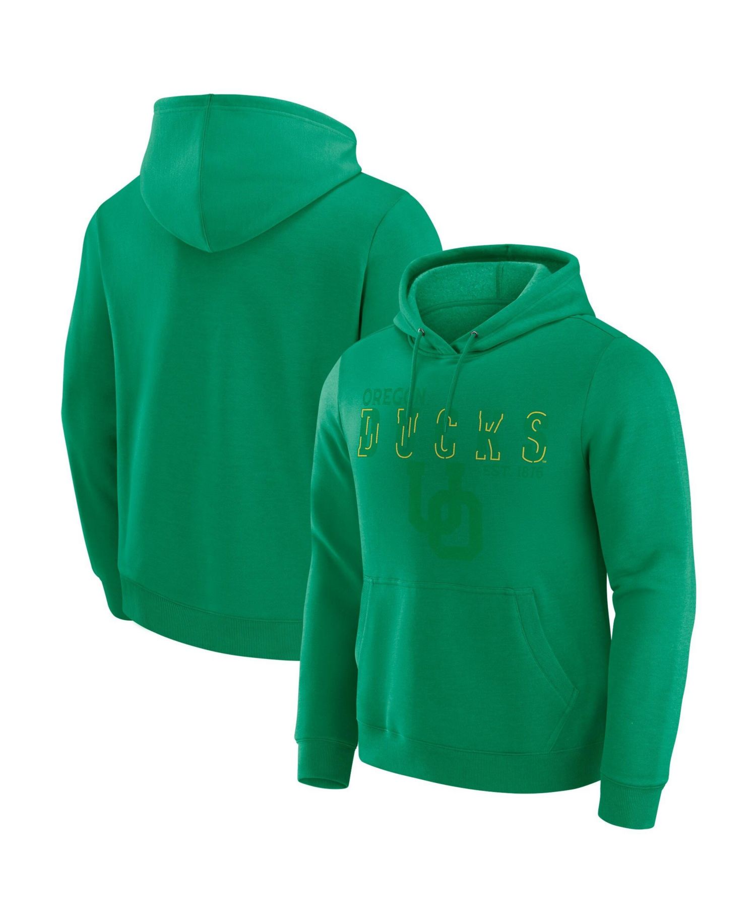 Men's Green Oregon Ducks Faded Hoodie