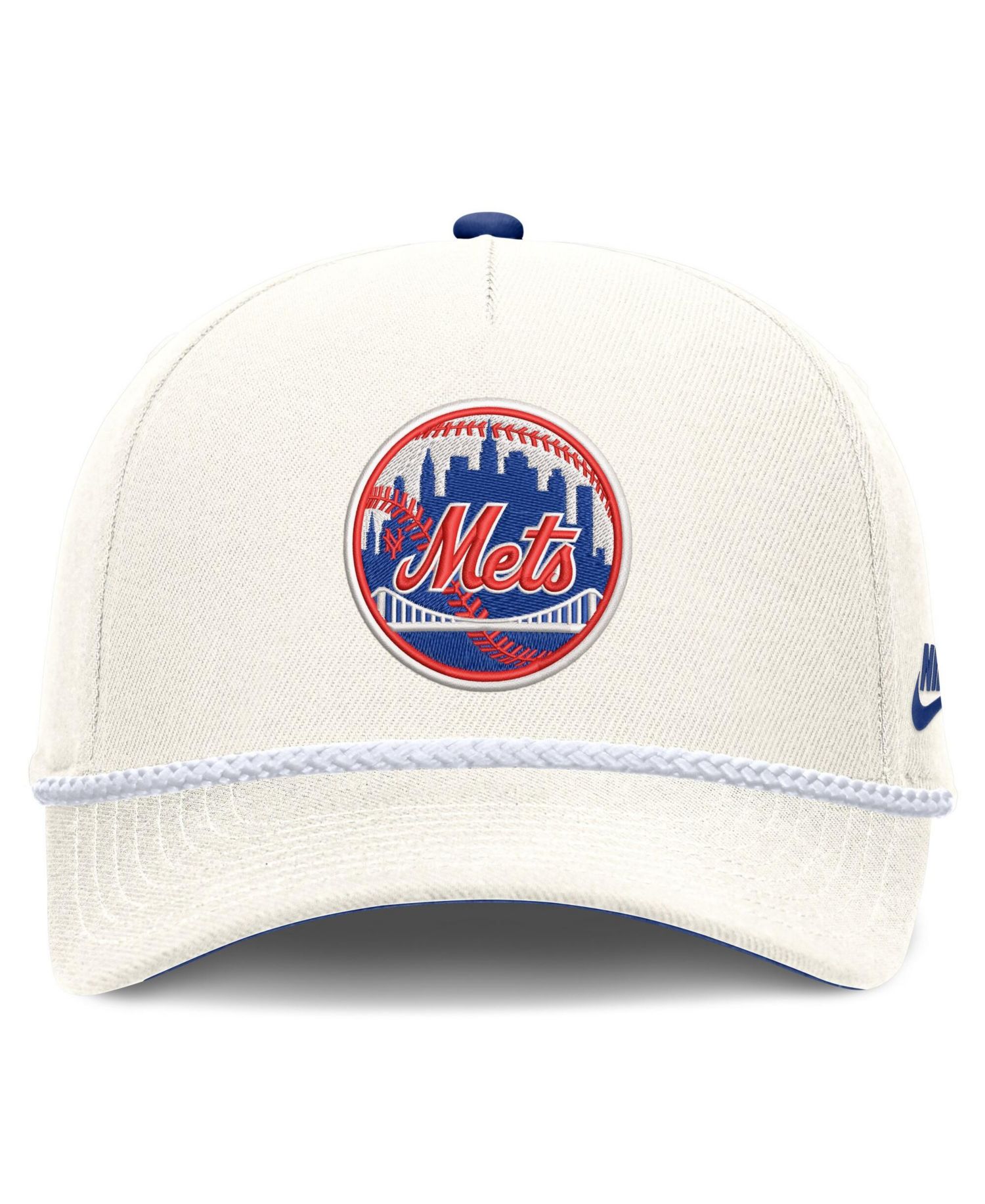 Men's Cream New York Mets Cooperstown Rise Adjustable Hat