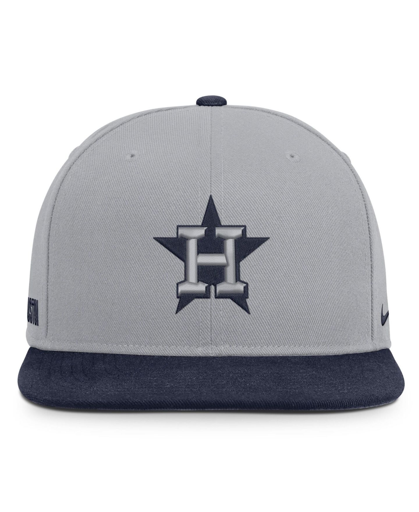 Мужская кепка Nike Gray/Navy Houston Astros Primetime Pro Dri-FIT Snapback Hat — фото 2