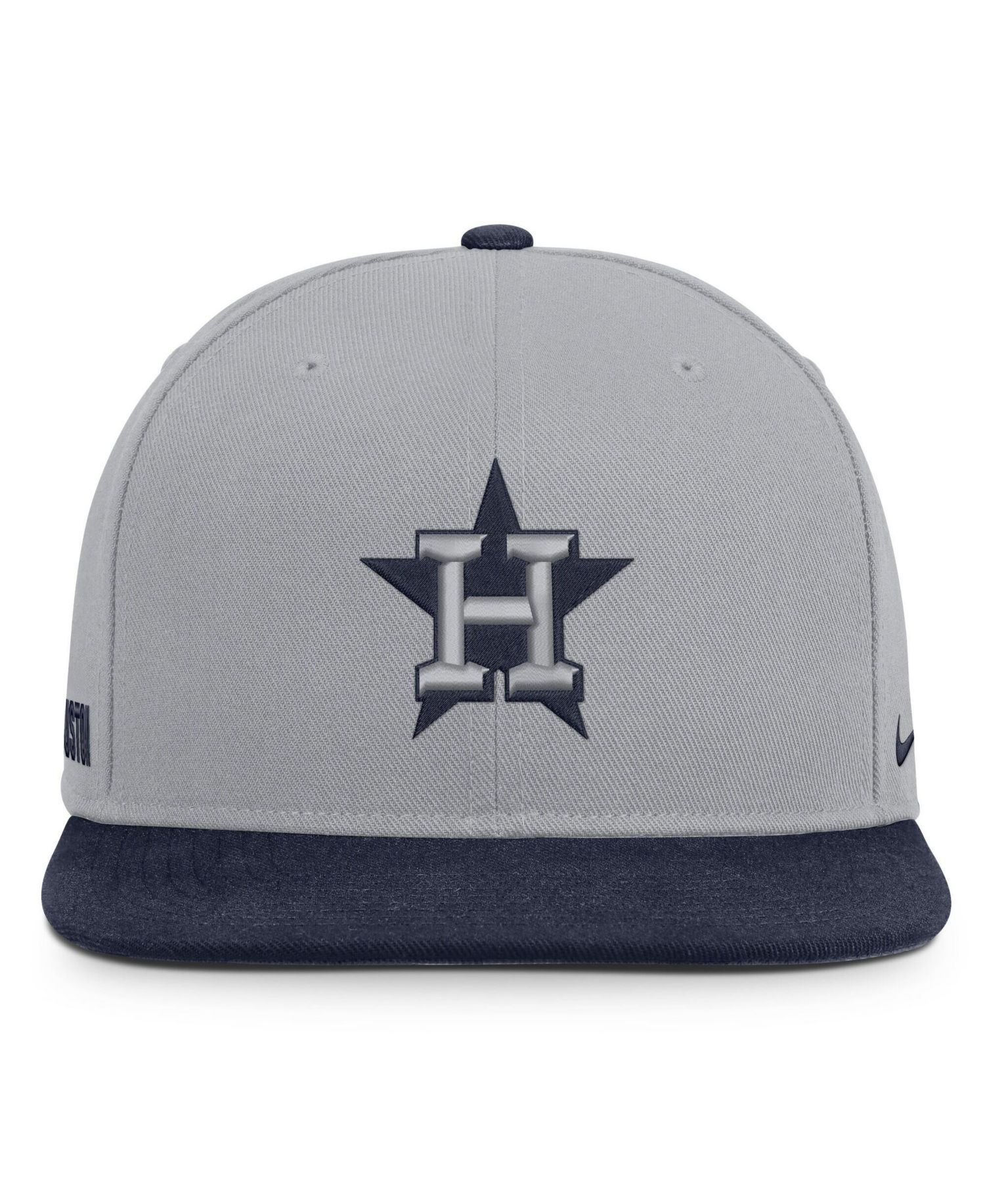 Men's Gray/Navy Houston Astros Primetime Pro Dri-FIT Snapback Hat