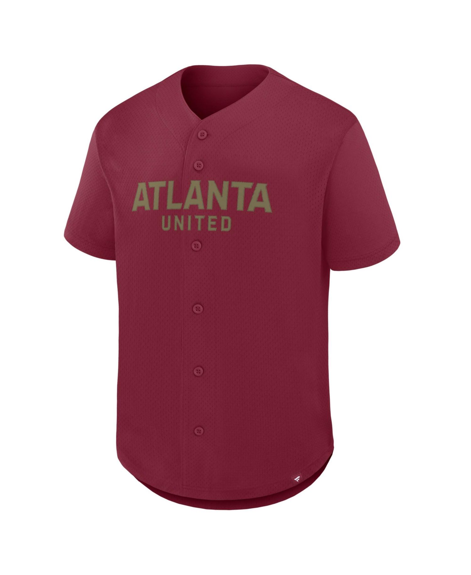 Men's Red Atlanta United FC Maximum Intensity Button-Up Jersey