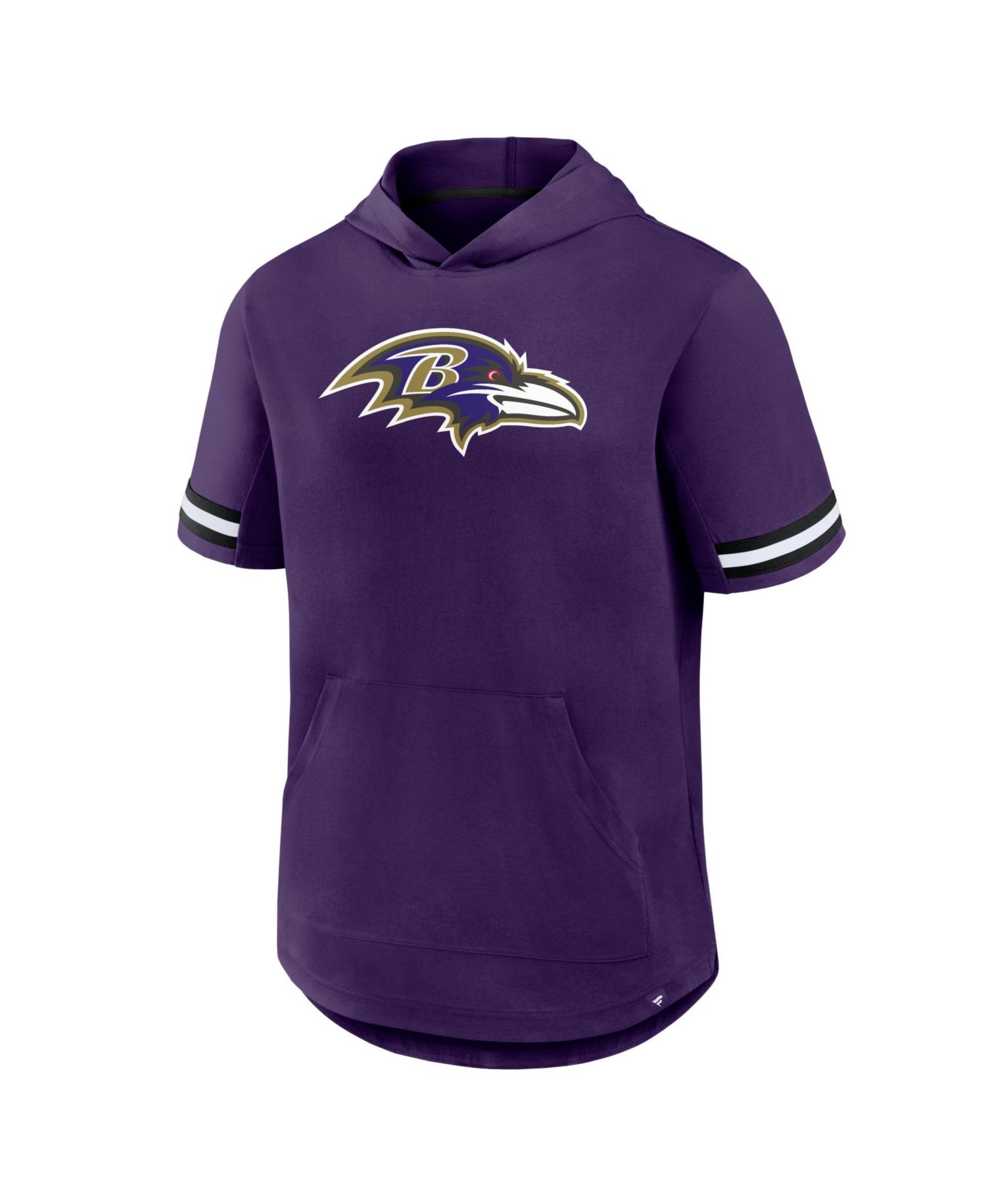 Men's Purple Baltimore Ravens Optimal Play Short Sleeve Hooded T-Shirt