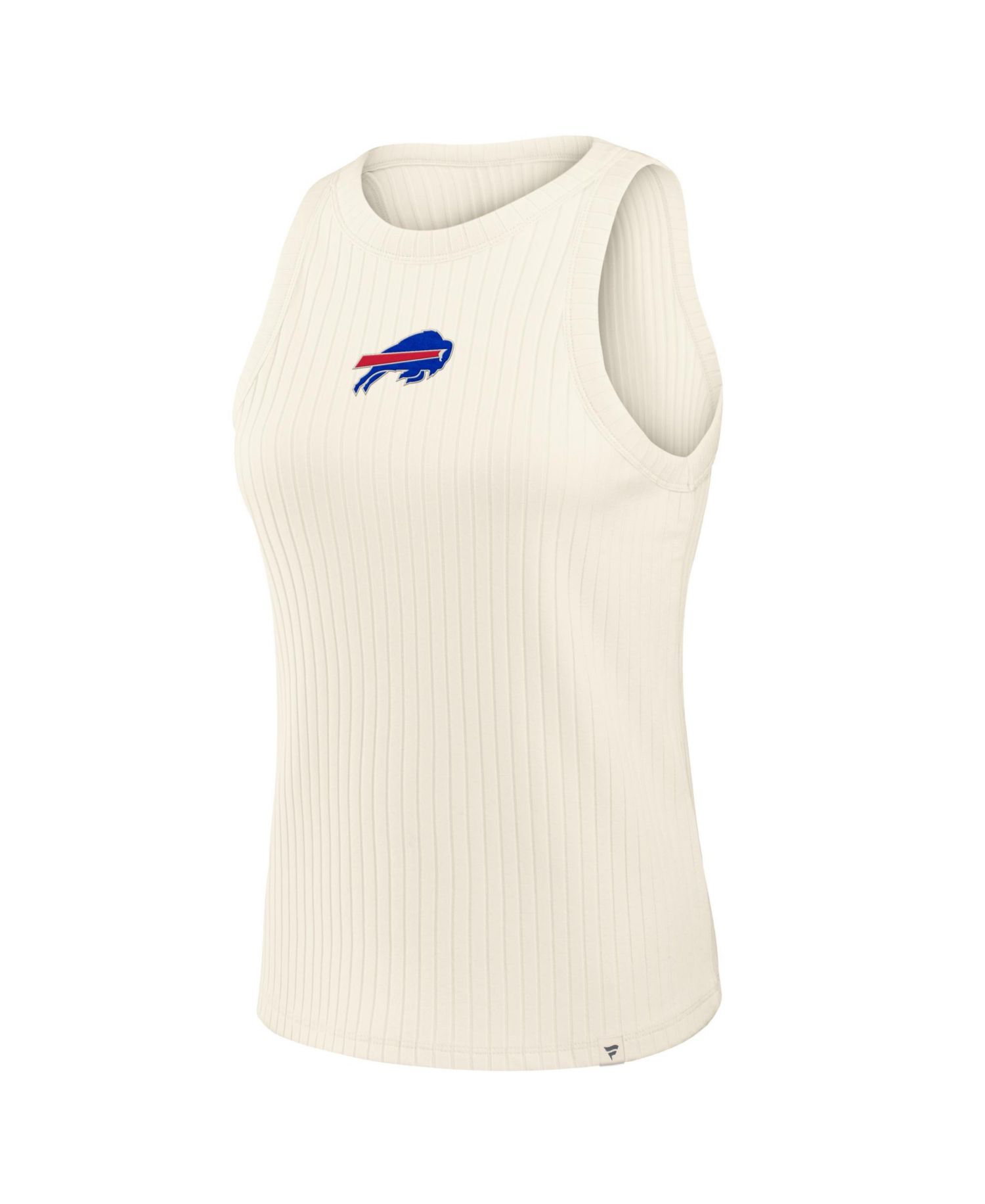 Women's Buffalo Bills Star Play Tri-Blend Sleeveless Crewneck Rib-Knit Tank Top