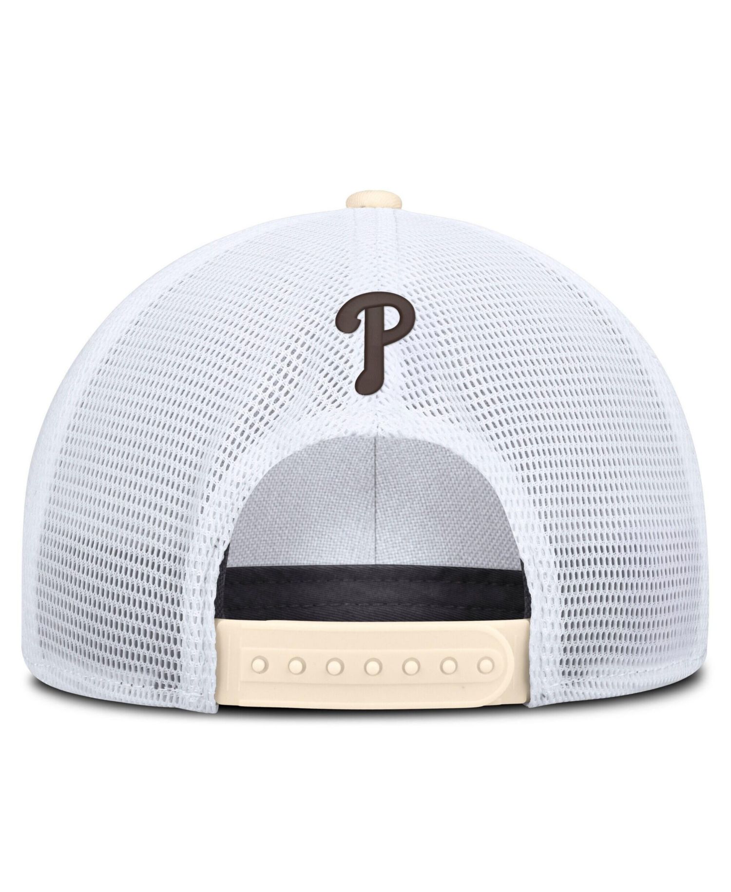Men's Natural/White Philadelphia Phillies Rise Dri-FIT Trucker Adjustable Hat