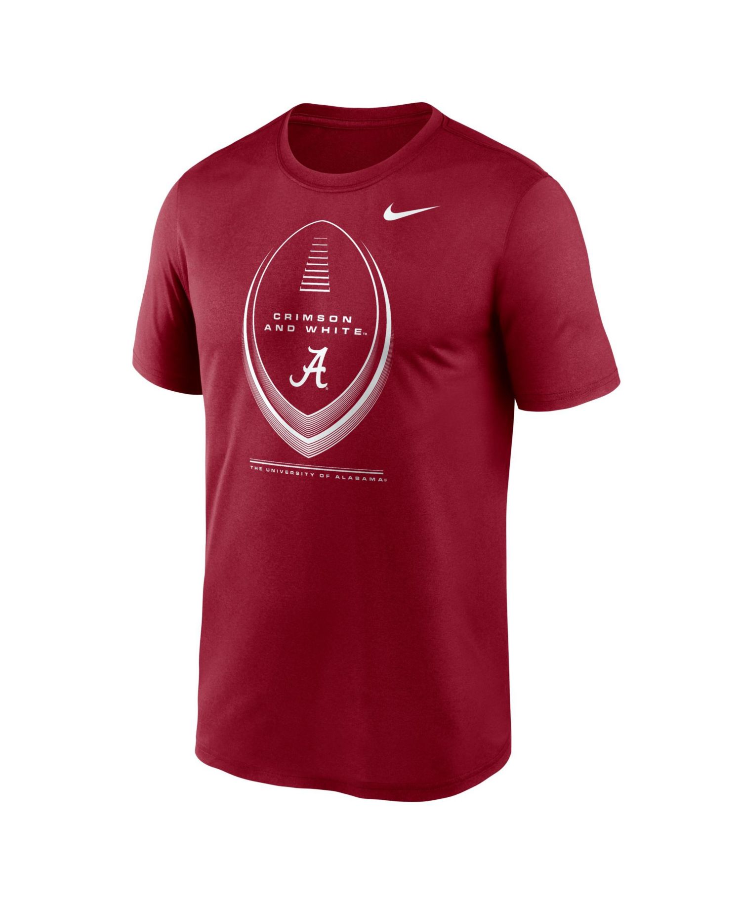 Men's Crimson Alabama Crimson Tide Primetime Legend Football Icon Dri-FIT T-Shirt