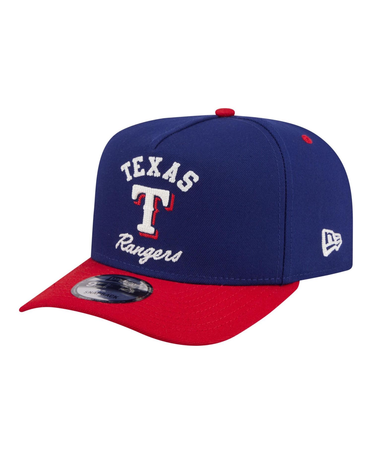 Men's Royal/Red Texas Rangers Arched A-Frame 9FIFTY Adjustable Hat