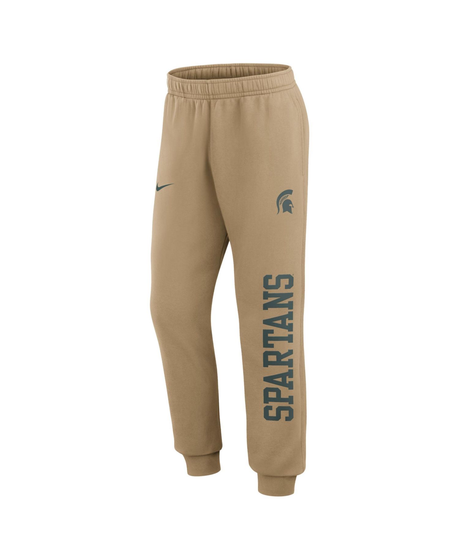Men's Beige Michigan State Spartans Primetime Club Fleece Joggers