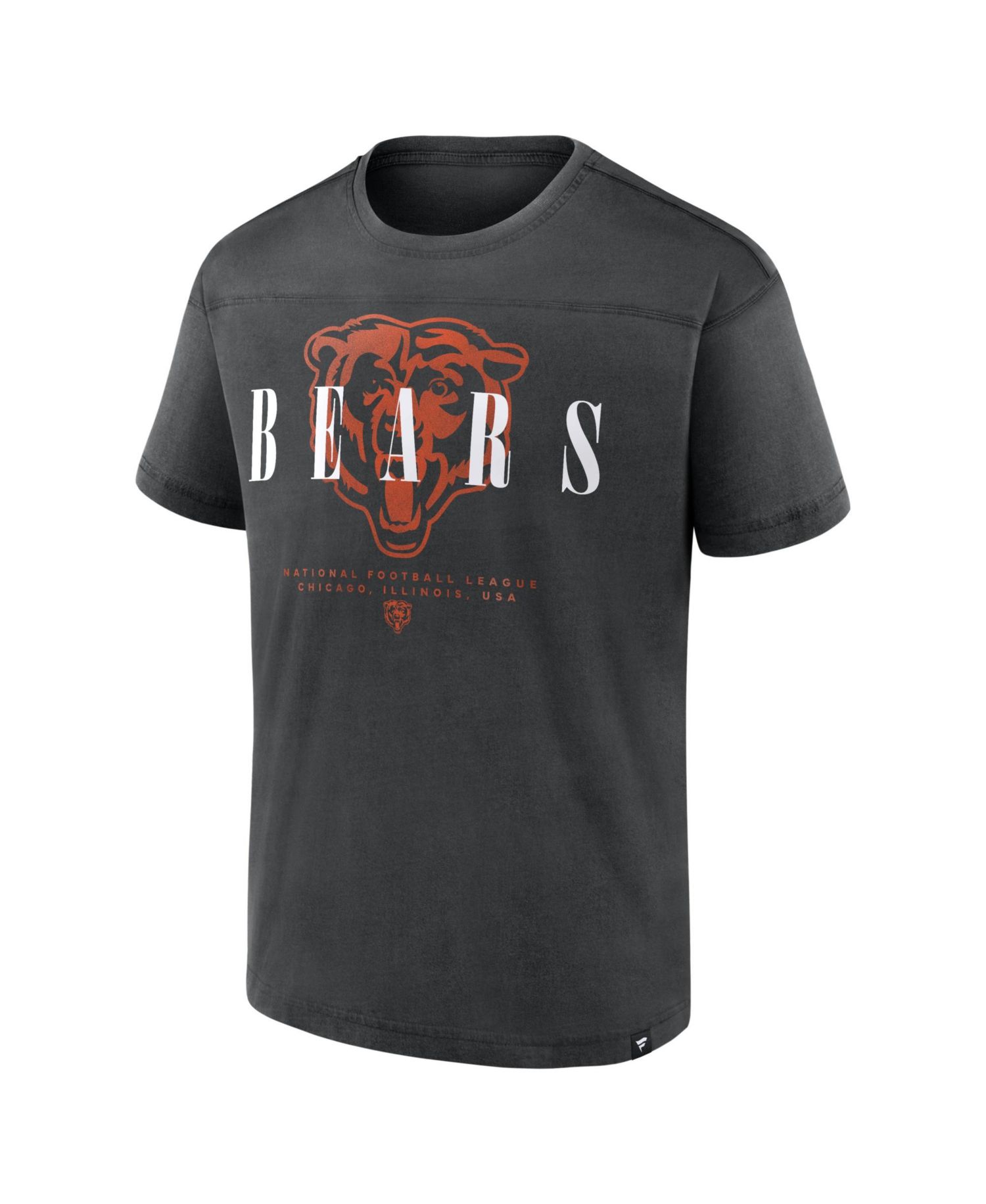Men's Black Chicago Bears Endzone Dance Relaxed Fashion T-Shirt