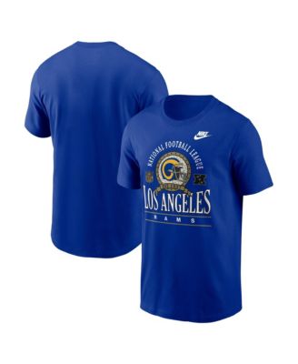 Men's Royal Los Angeles Rams Rewind Team Spirit Essential Cotton T-Shirt