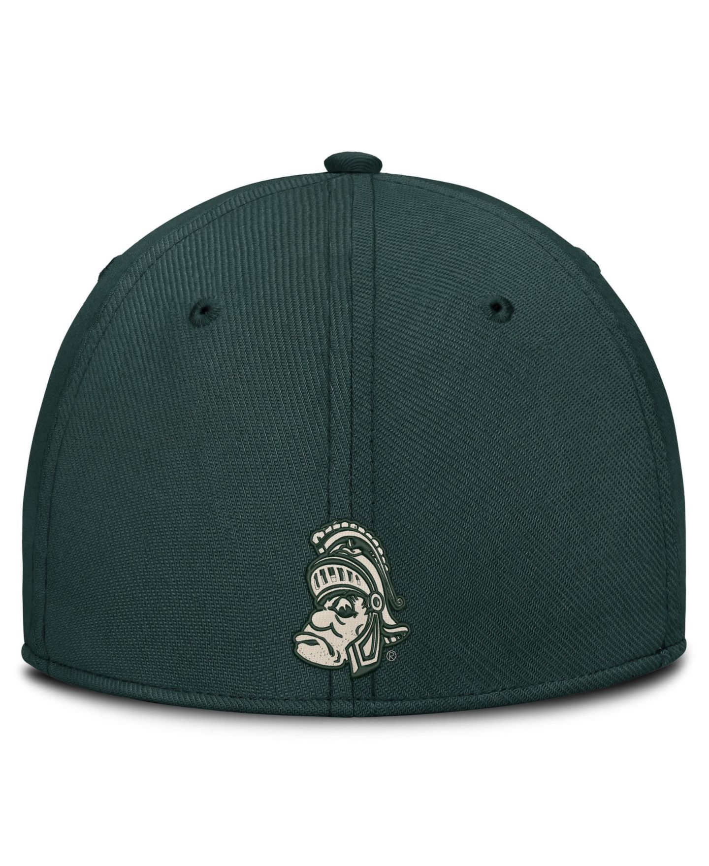 Мужской головной убор Nike Natural/Forest Green Michigan State Spartans Legacy Swooshflex Dri-FIT Hat — фото 4