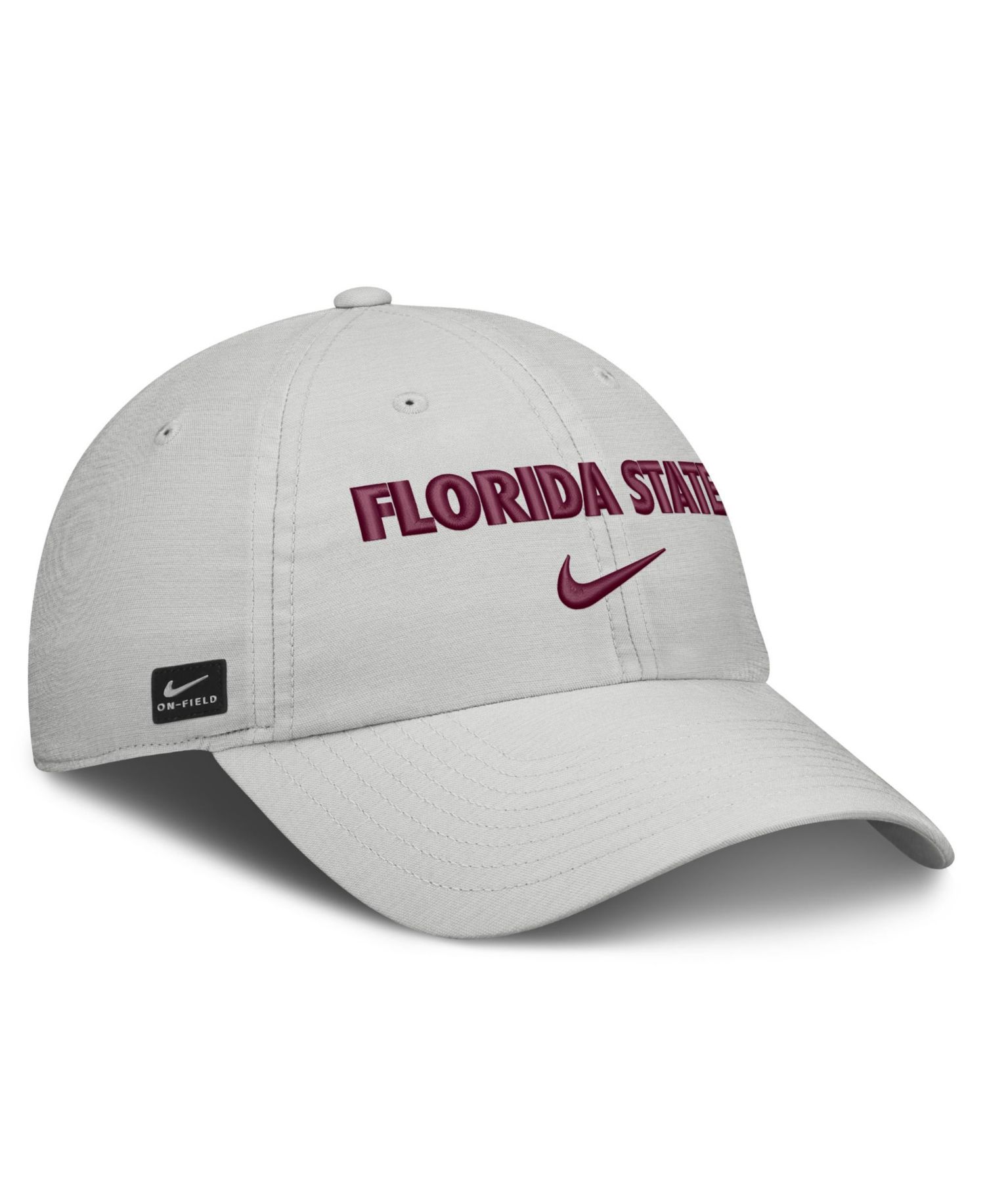 Men's and Women's Gray Florida State Seminoles 2026 On-Field Gameday Club Adjustable Hat
