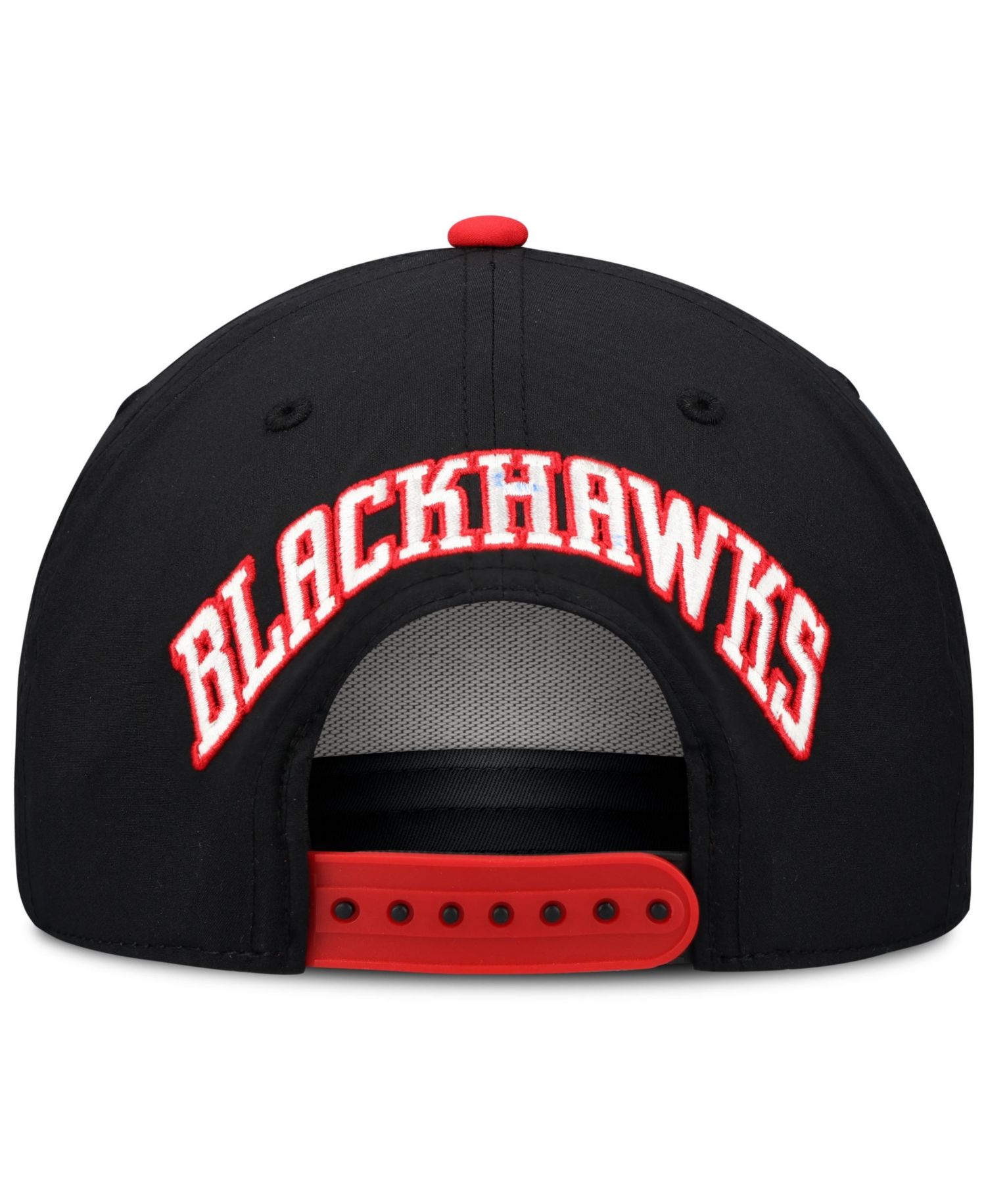 Men's Black Chicago Blackhawks On Stage Podium A-Frame Adjustable Hat
