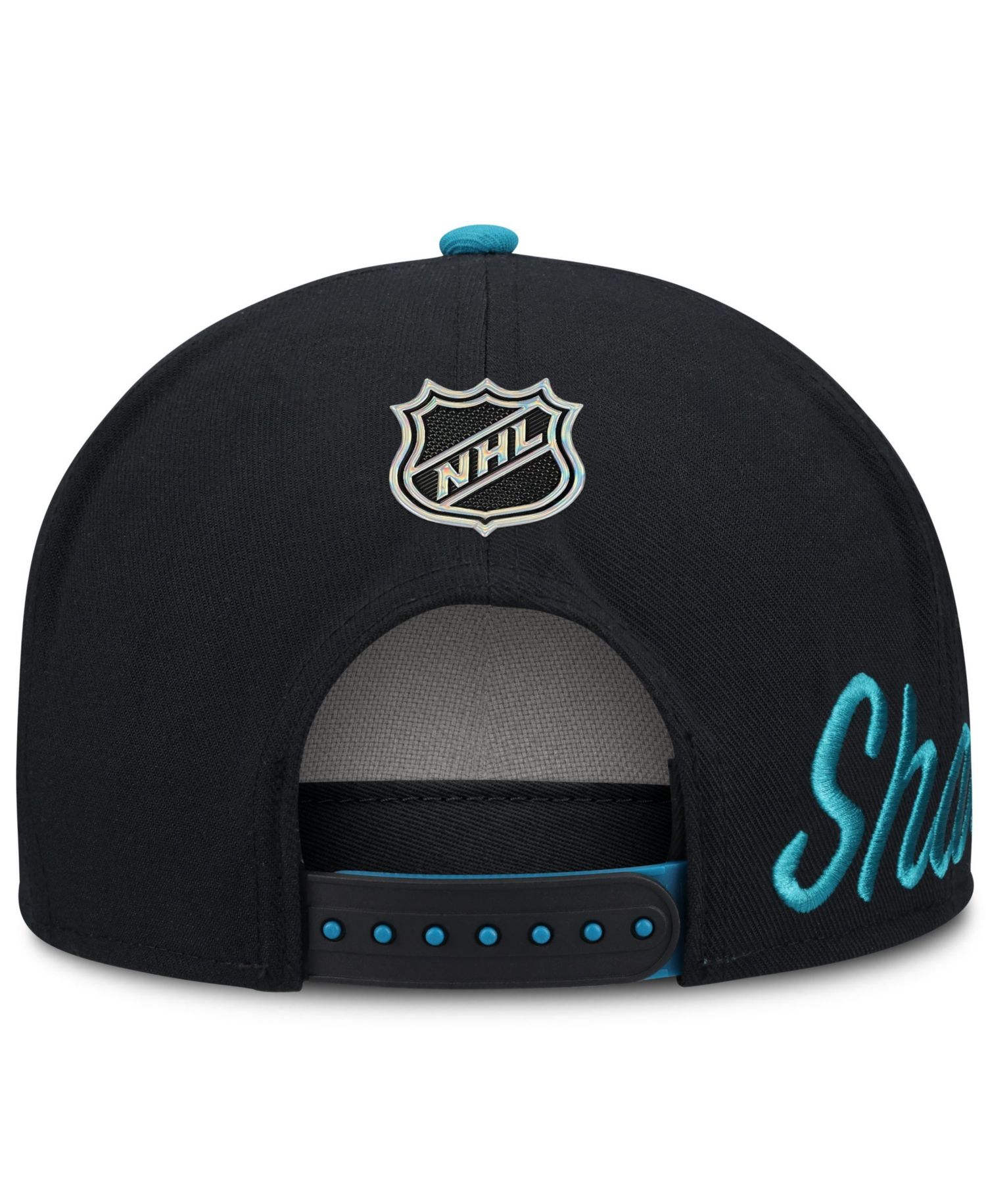 Men's Teal/Black San Jose Sharks Snapback Hat