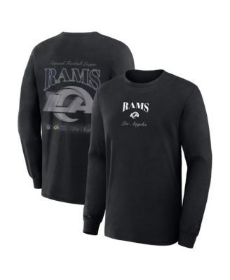 Men's Black Los Angeles Rams Midnight Falls Long Sleeve T-Shirt