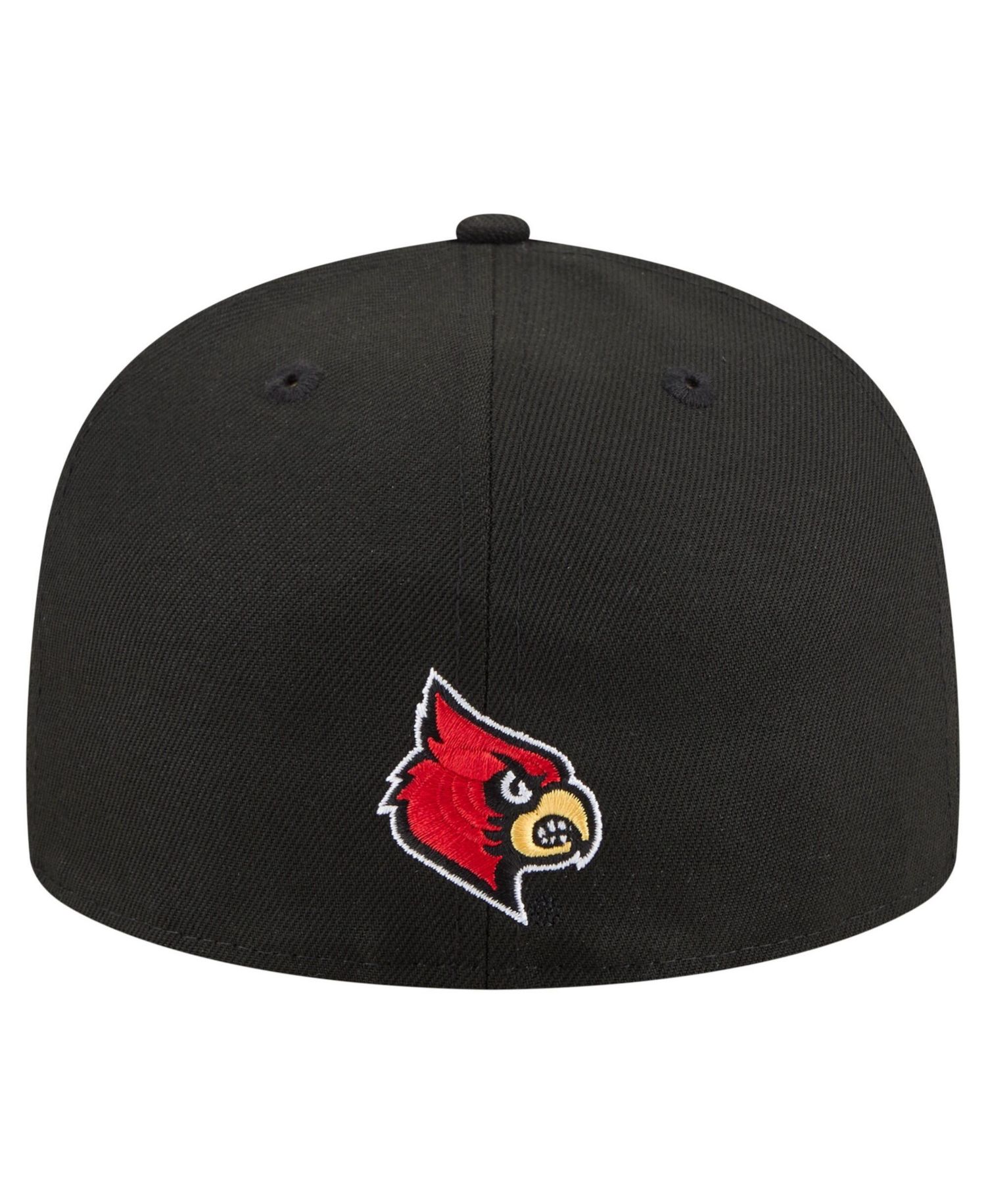 Men's Black Louisville Cardinals On-Field Baseball Fitted Hat