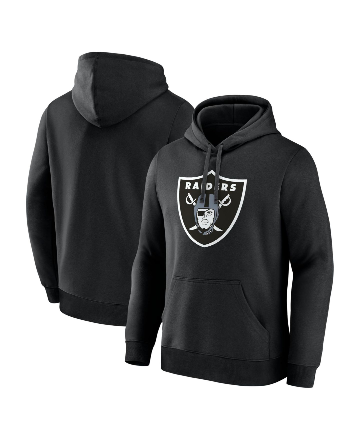 Мужское худи Logo Athletic Black Las Vegas Raiders Primary Logo — фото 1