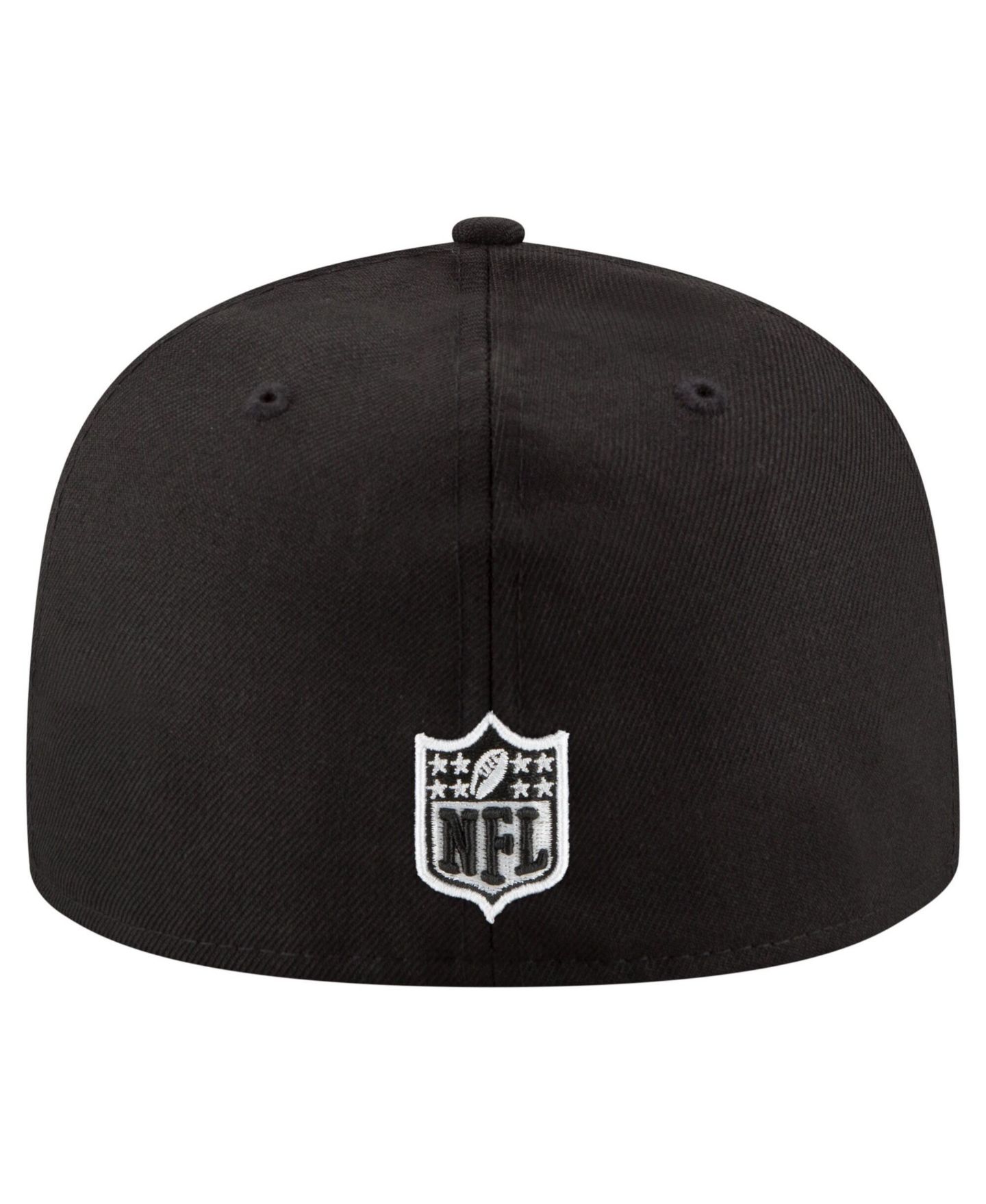 Мужская кепка New Era Black Tennessee Titans Black White 59FIFTY Fitted Hat — фото 4