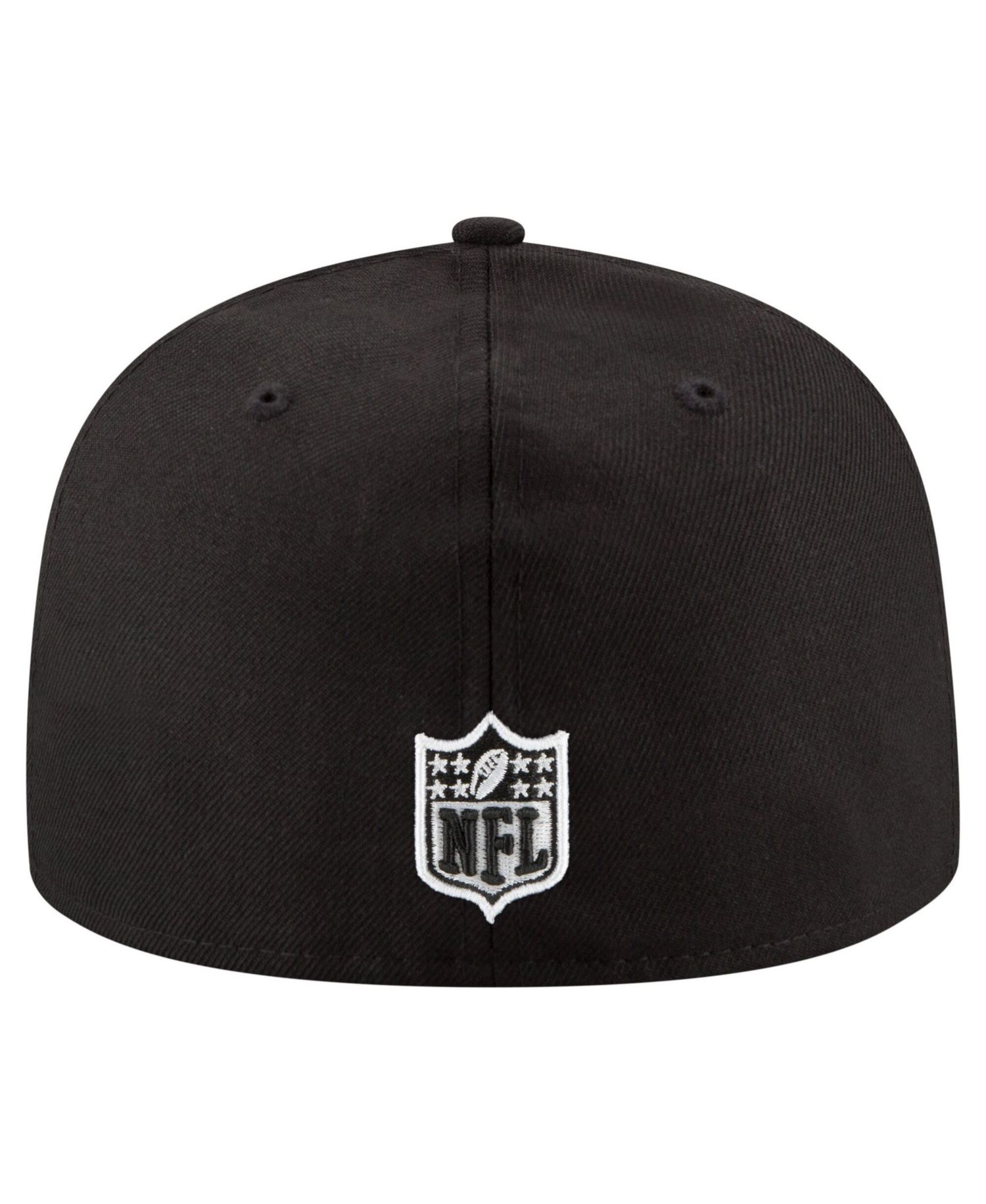 Men's Black Tennessee Titans Black White 59FIFTY Fitted Hat