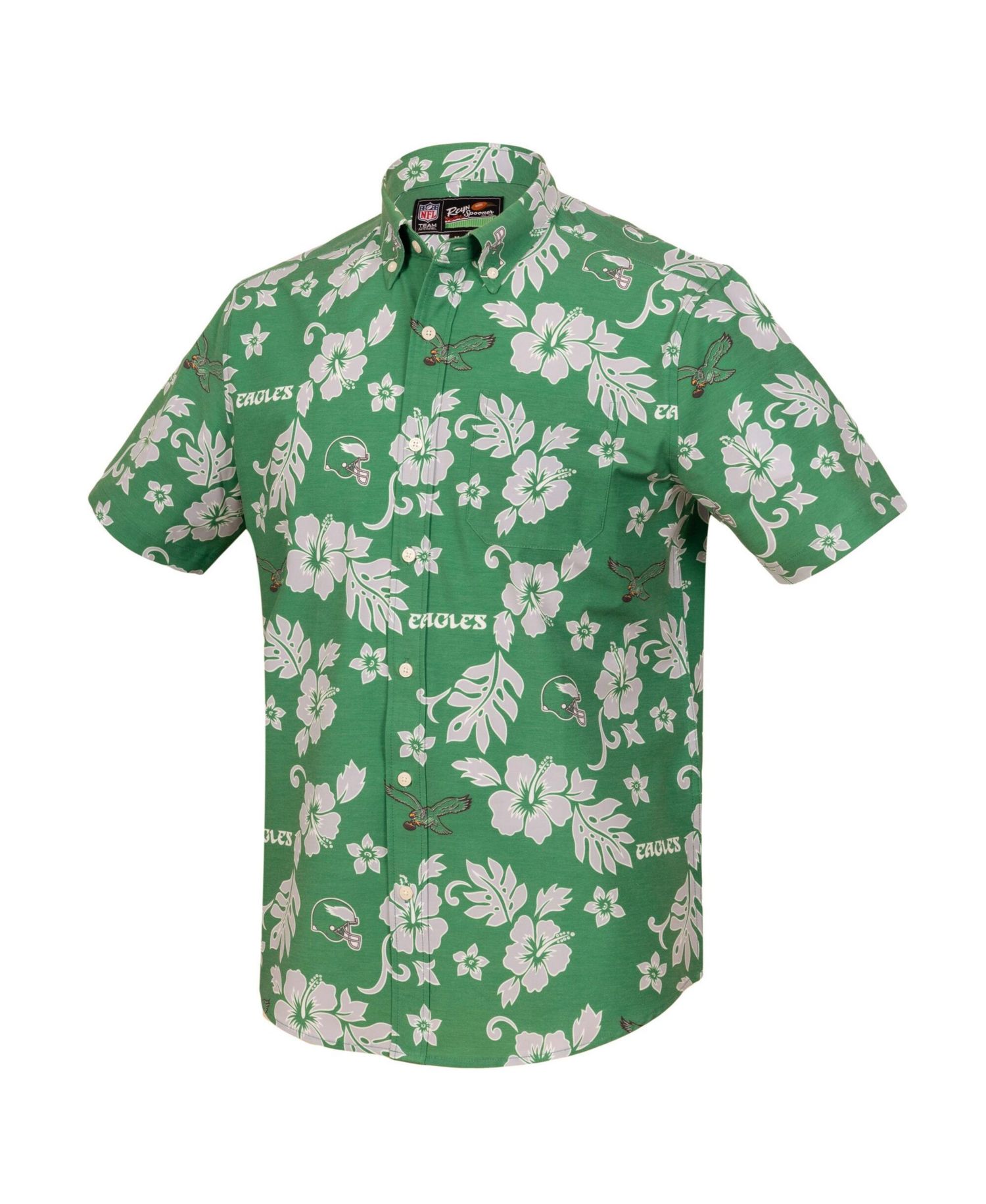 Men's Kelly Green Philadelphia Eagles Kekai Performance Button-Down Shirt